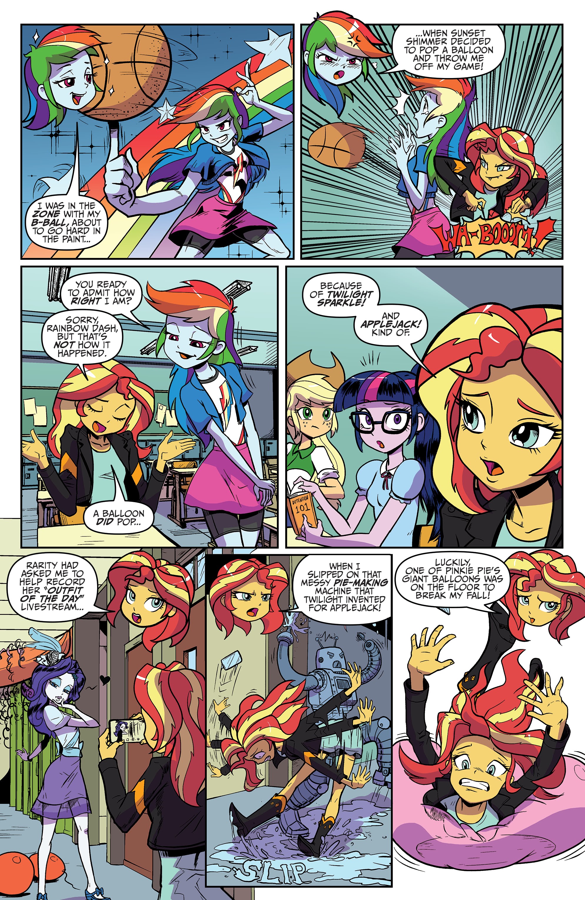 Read online My Little Pony Equestria Girls: Canterlot High: March Radness comic -  Issue # Full - 7