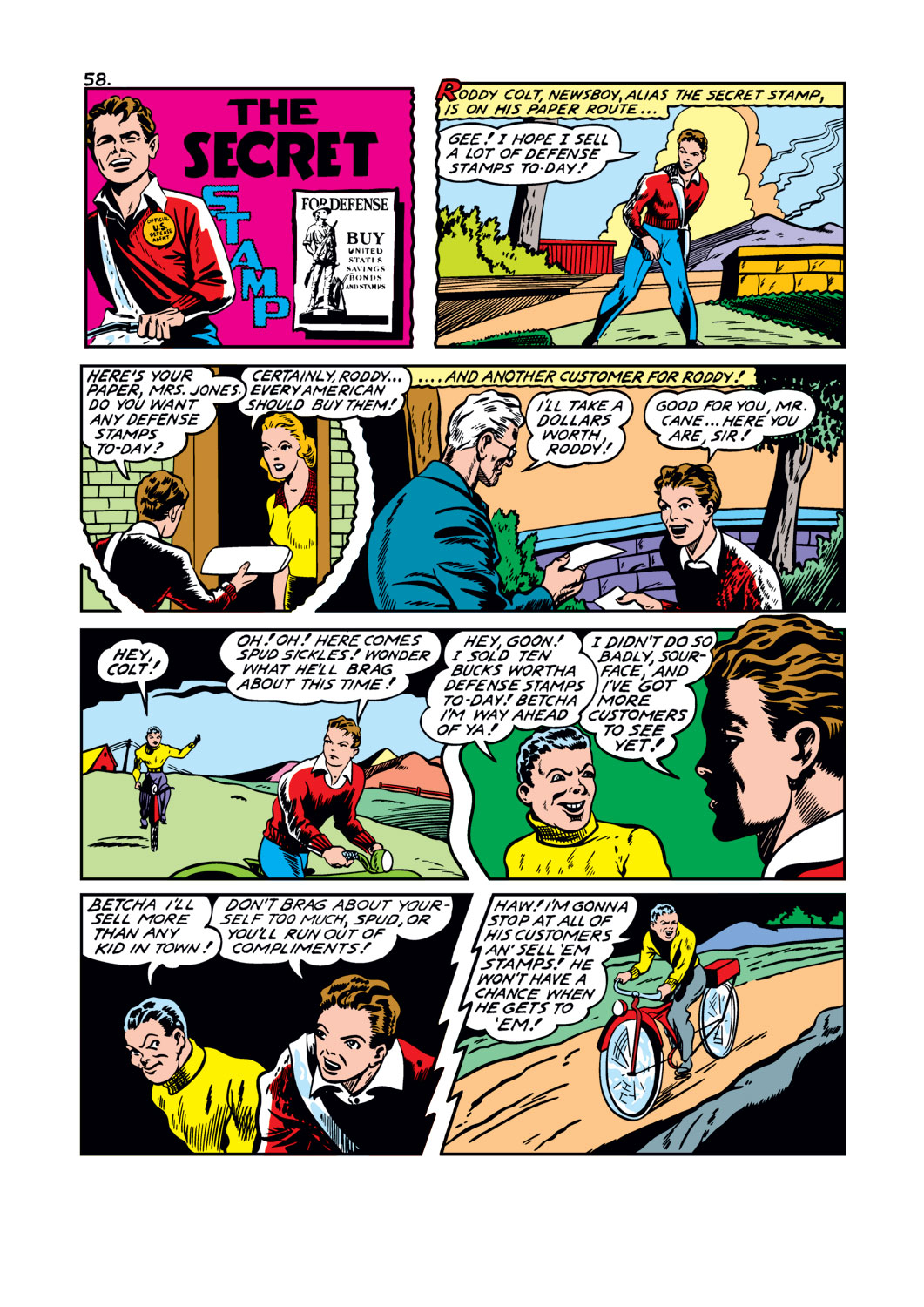 Read online Captain America Comics comic -  Issue #14 - 59