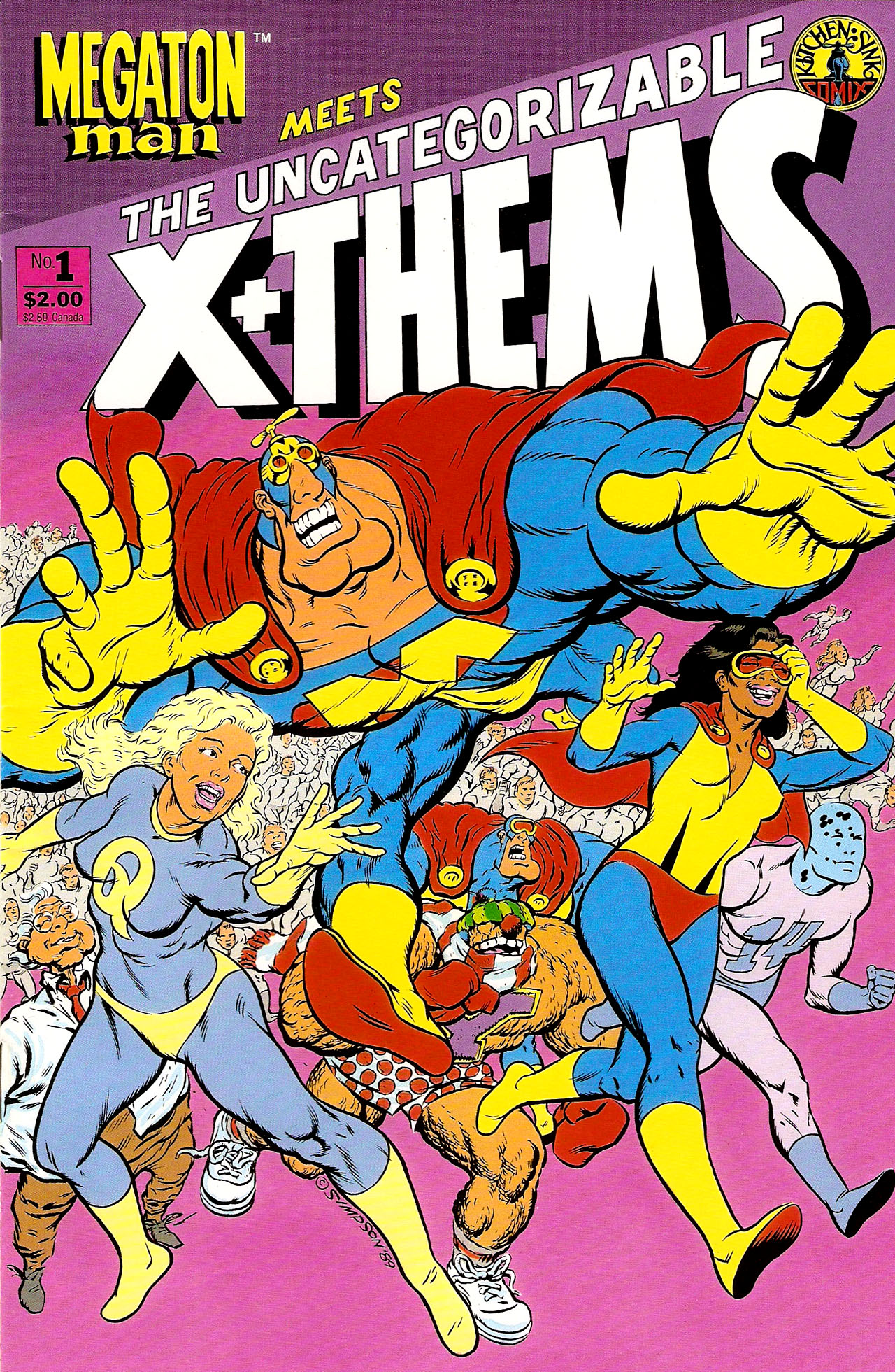 Read online Megaton Man Meets The Uncatergorizable X-Them comic -  Issue # Full - 1