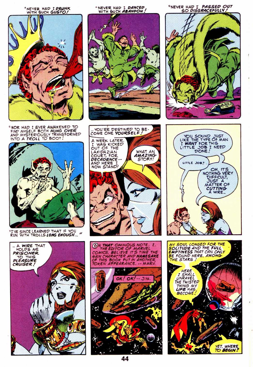 Read online Warlock (1982) comic -  Issue #3 - 44