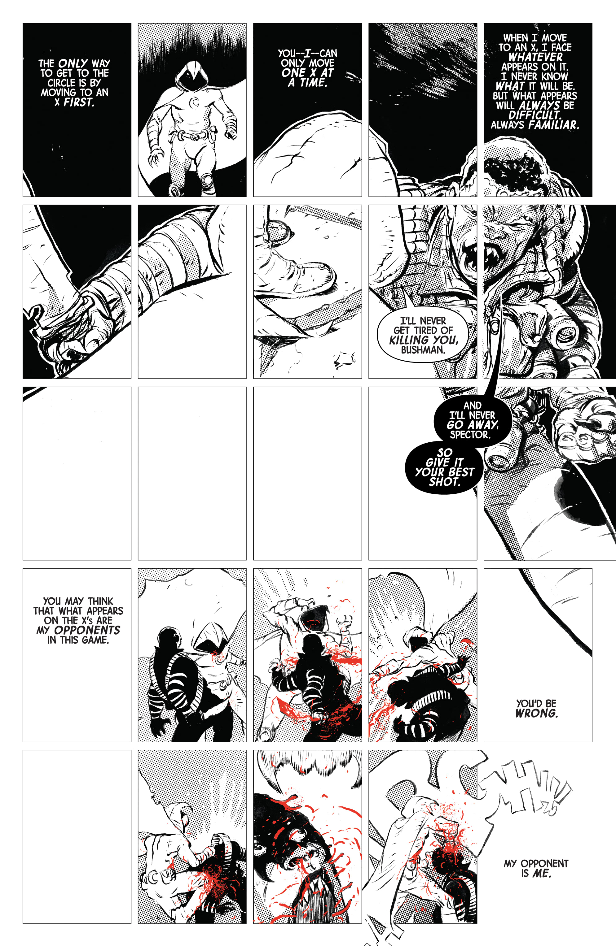Read online Moon Knight: Black, White & Blood comic -  Issue #4 - 5