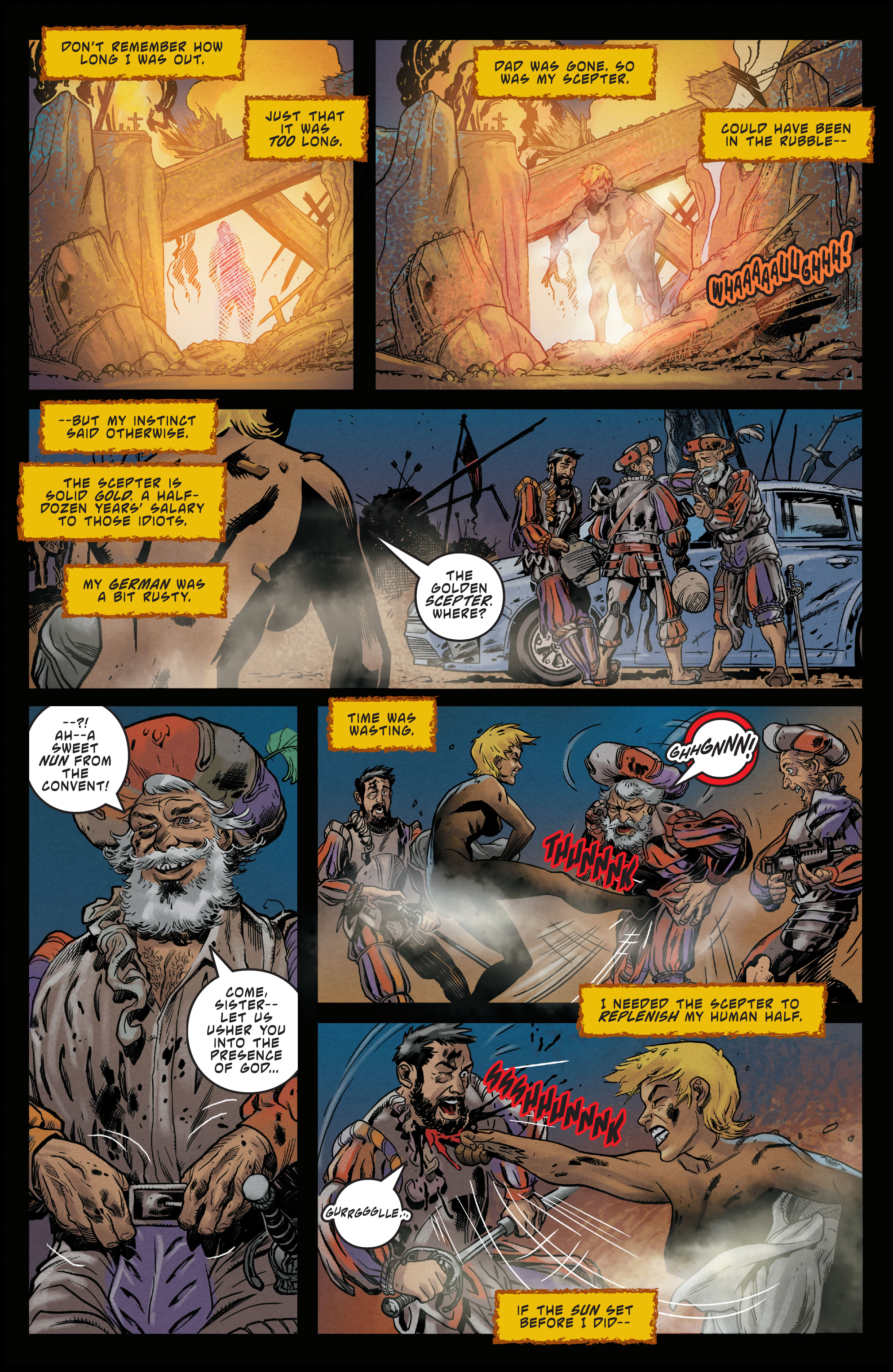 Read online Sacred Six comic -  Issue #8 - 9