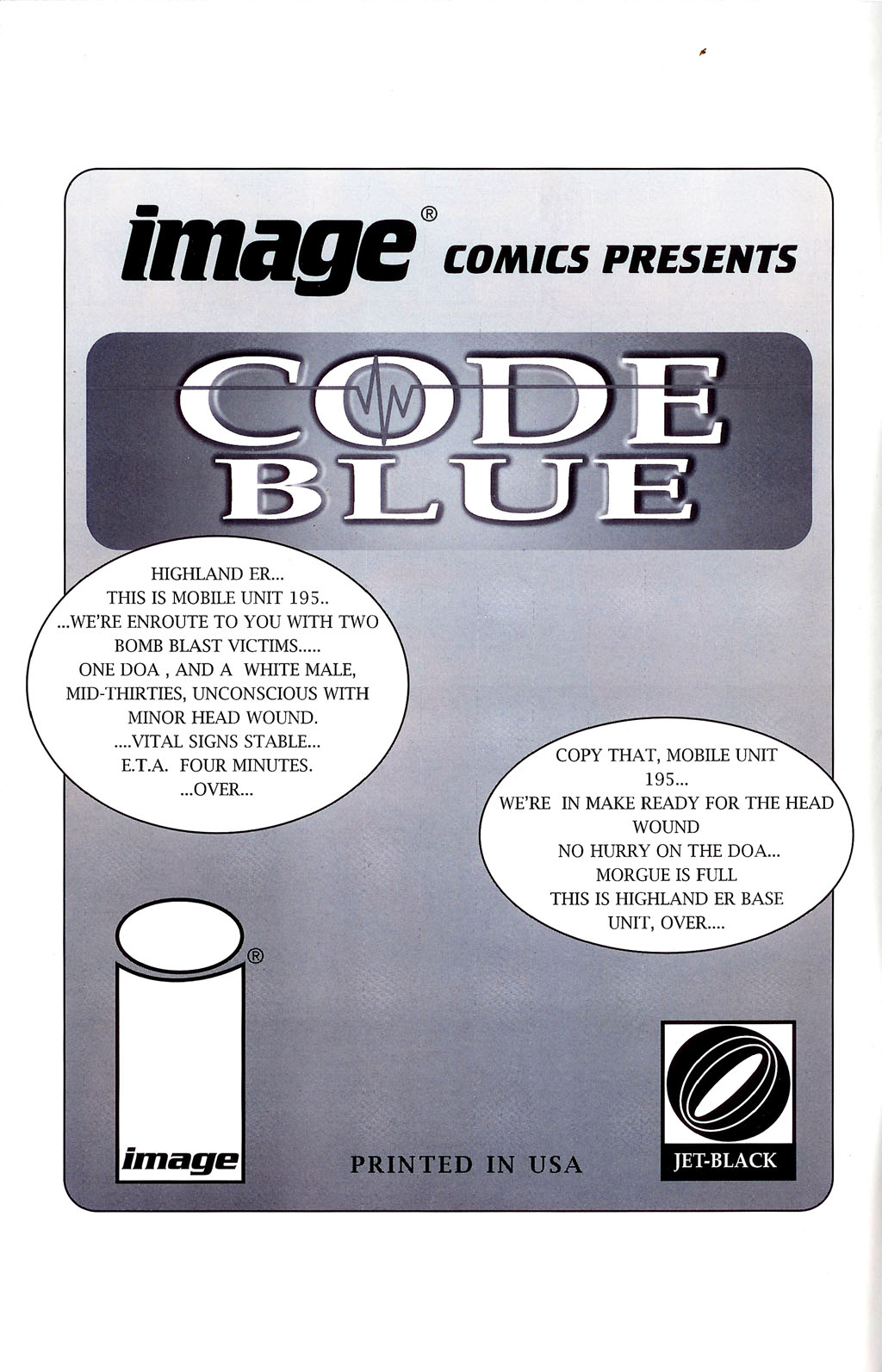 Read online Code Blue comic -  Issue # Full - 2