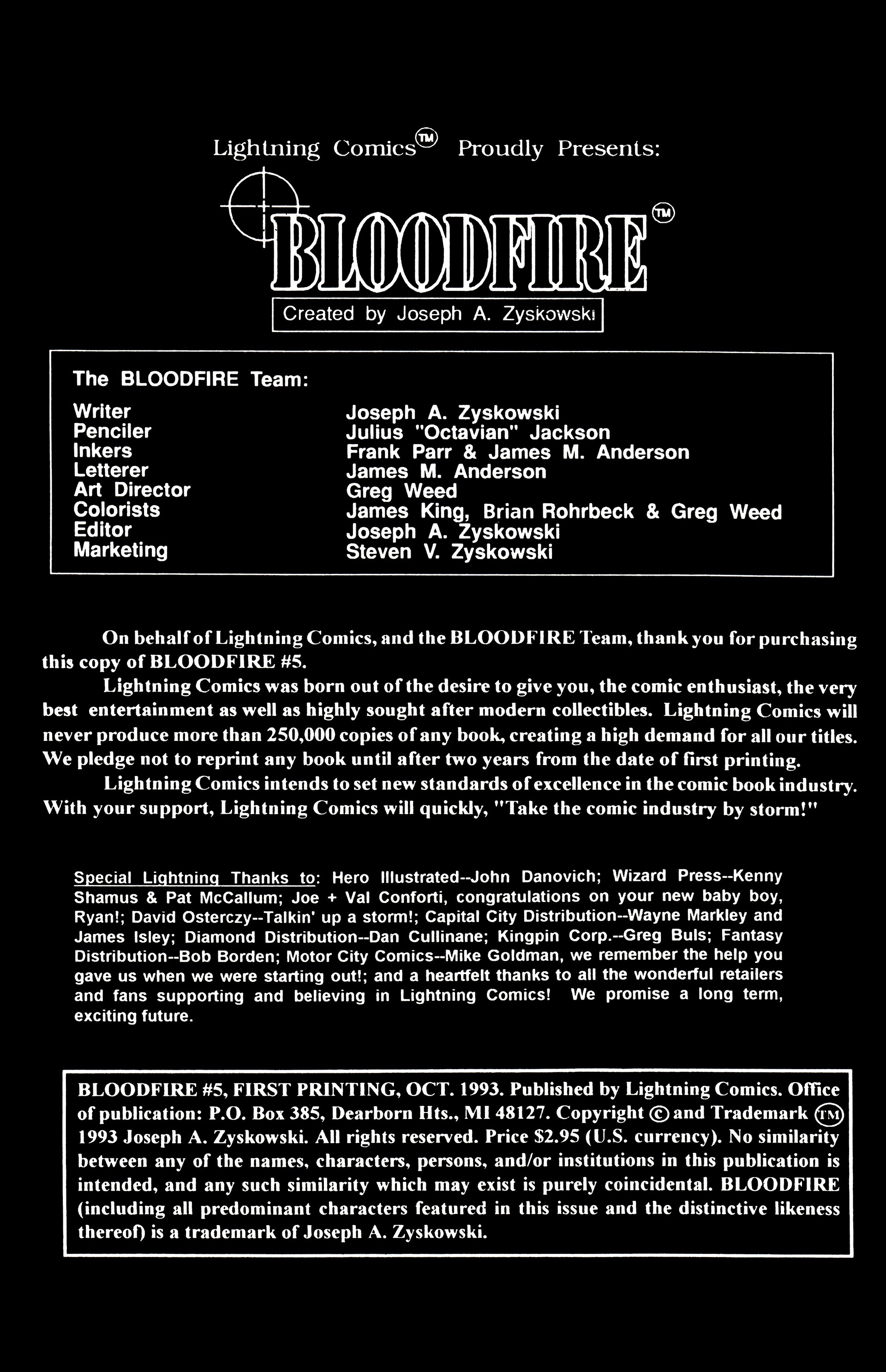 Read online Bloodfire comic -  Issue #5 - 2