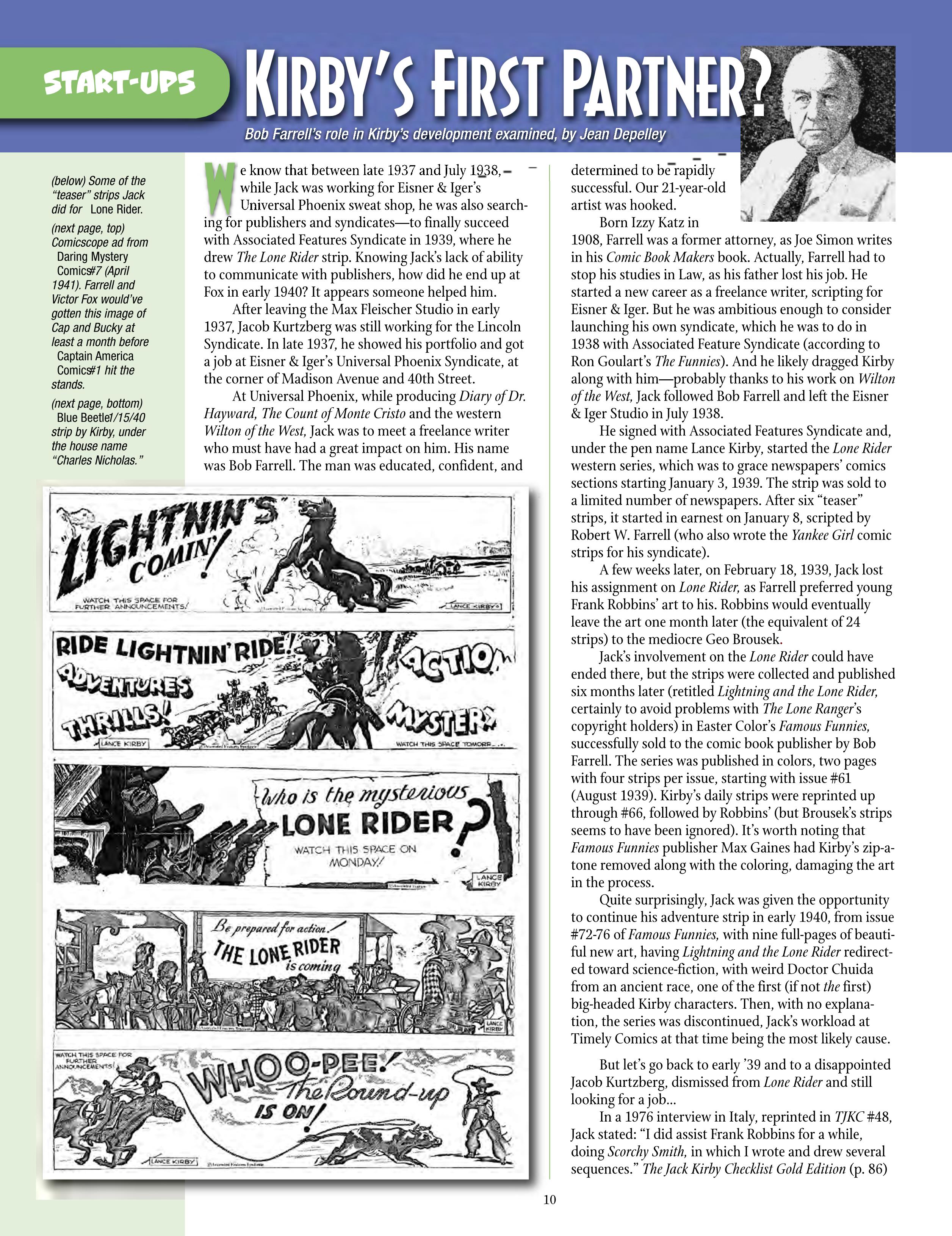 Read online The Jack Kirby Collector comic -  Issue #69 - 12