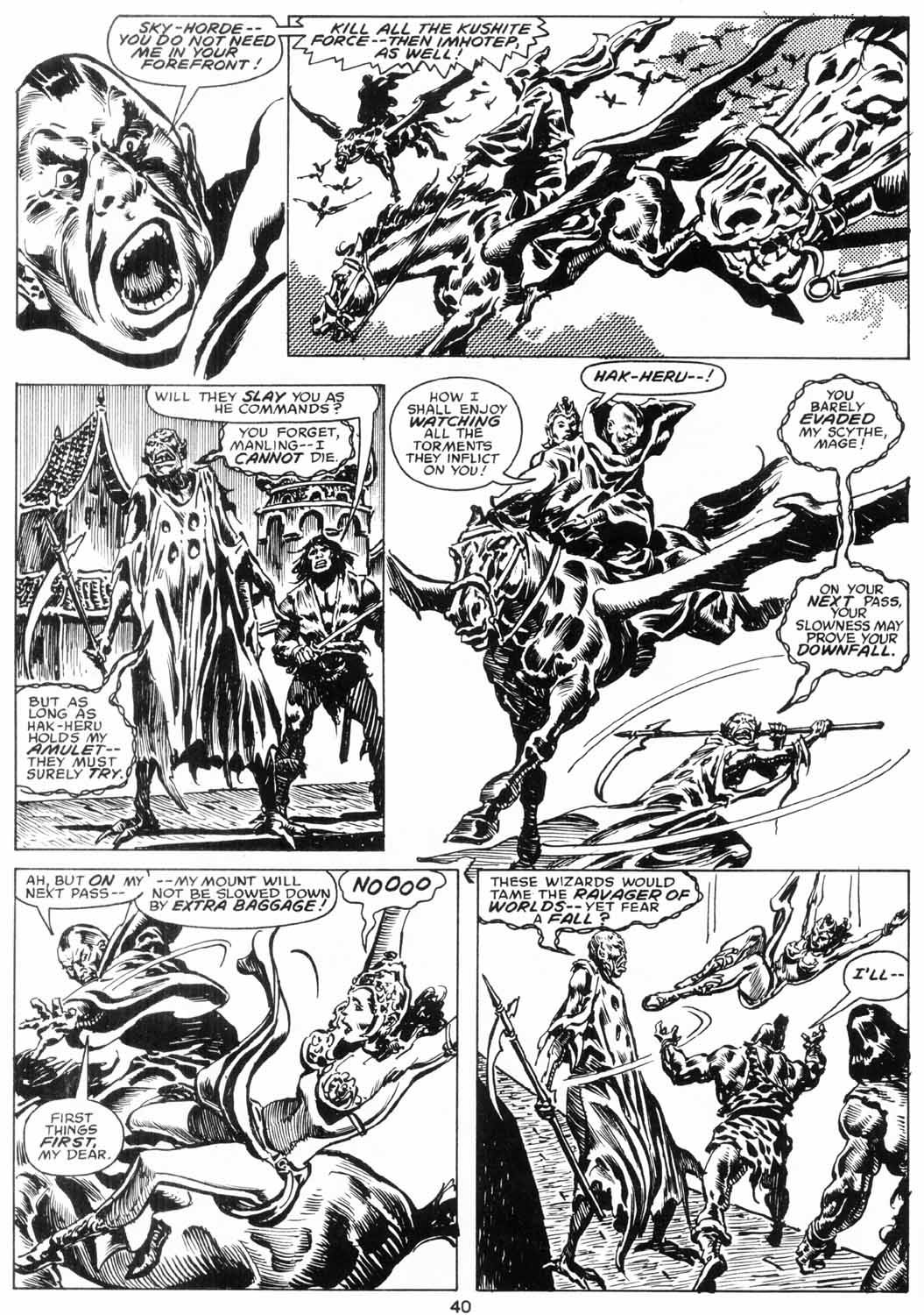 Read online The Savage Sword Of Conan comic -  Issue #206 - 41