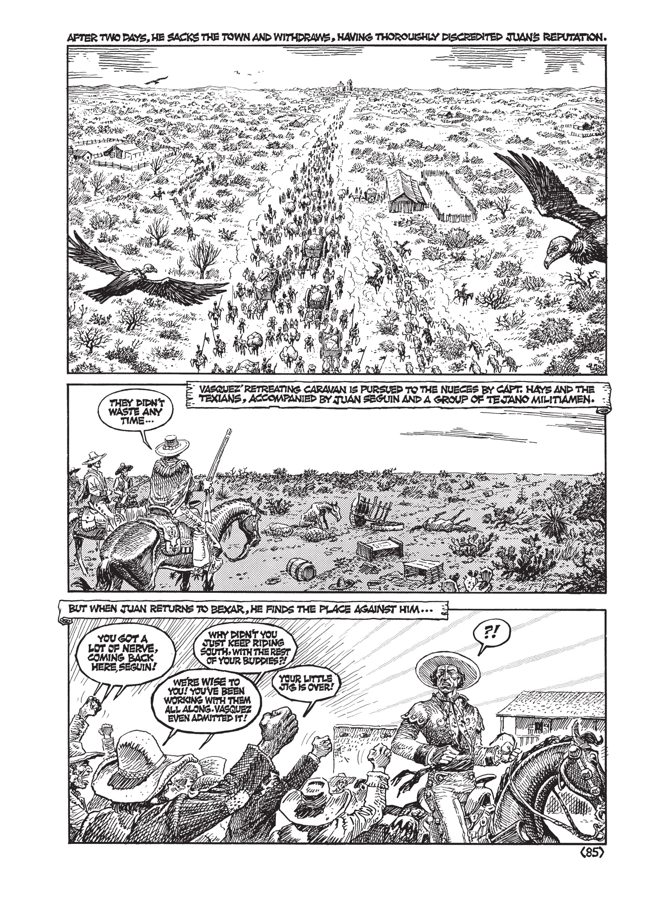 Read online Jack Jackson's American History: Los Tejanos and Lost Cause comic -  Issue # TPB (Part 1) - 88