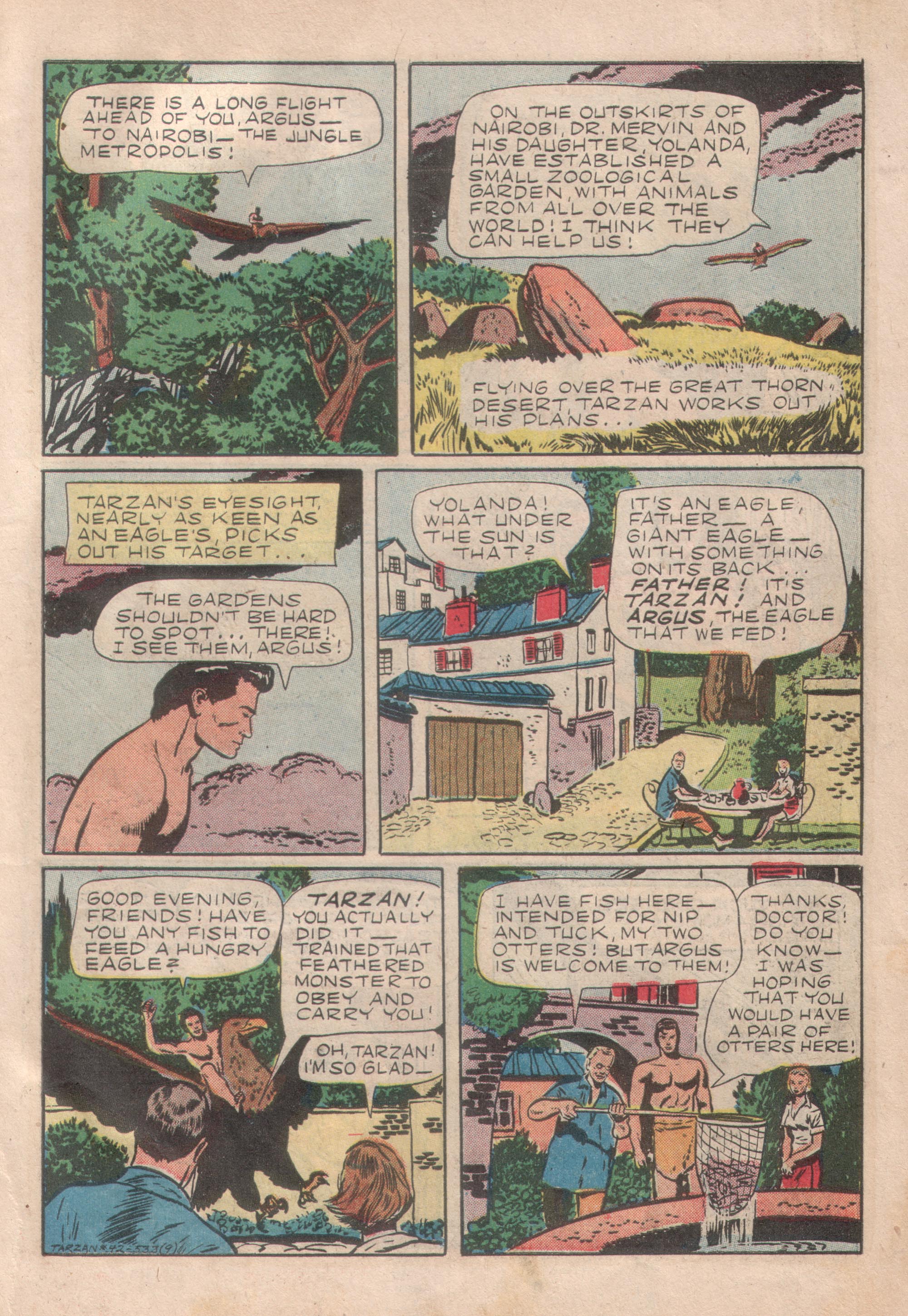 Read online Tarzan (1948) comic -  Issue #42 - 11