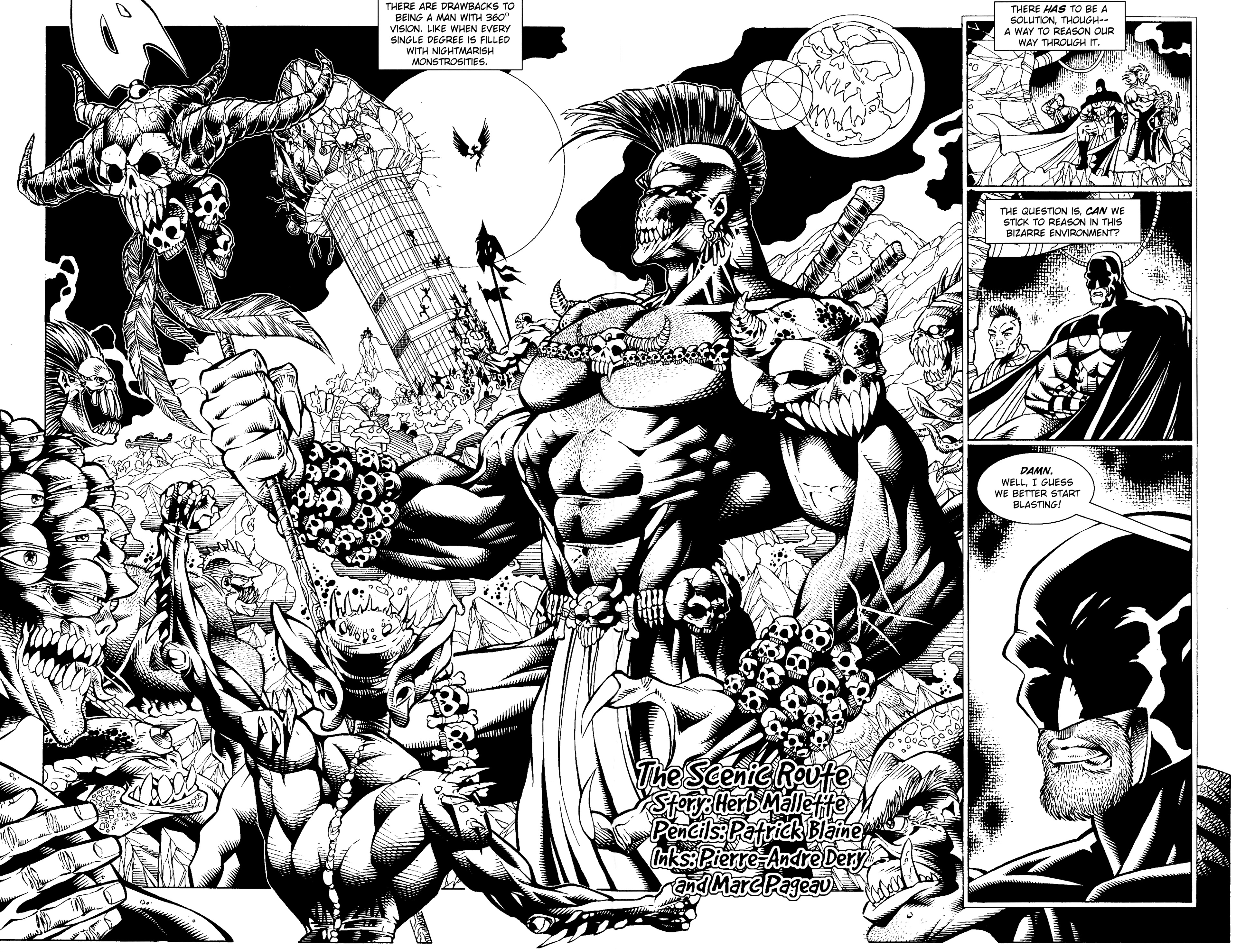 Read online Warrior Nun: Black & White comic -  Issue #11 - 4