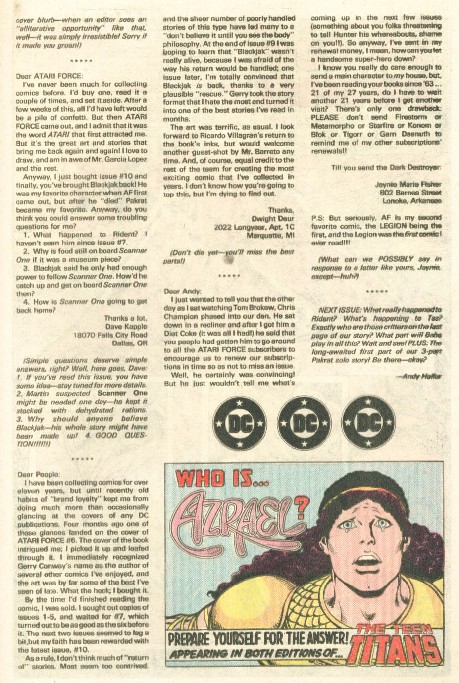 Read online Atari Force (1984) comic -  Issue #14 - 20