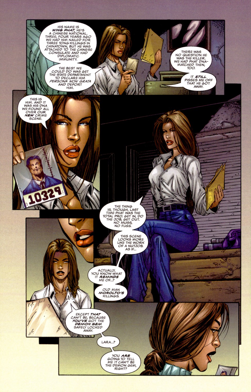 Read online Witchblade/Tomb Raider comic -  Issue #0.5 - 6