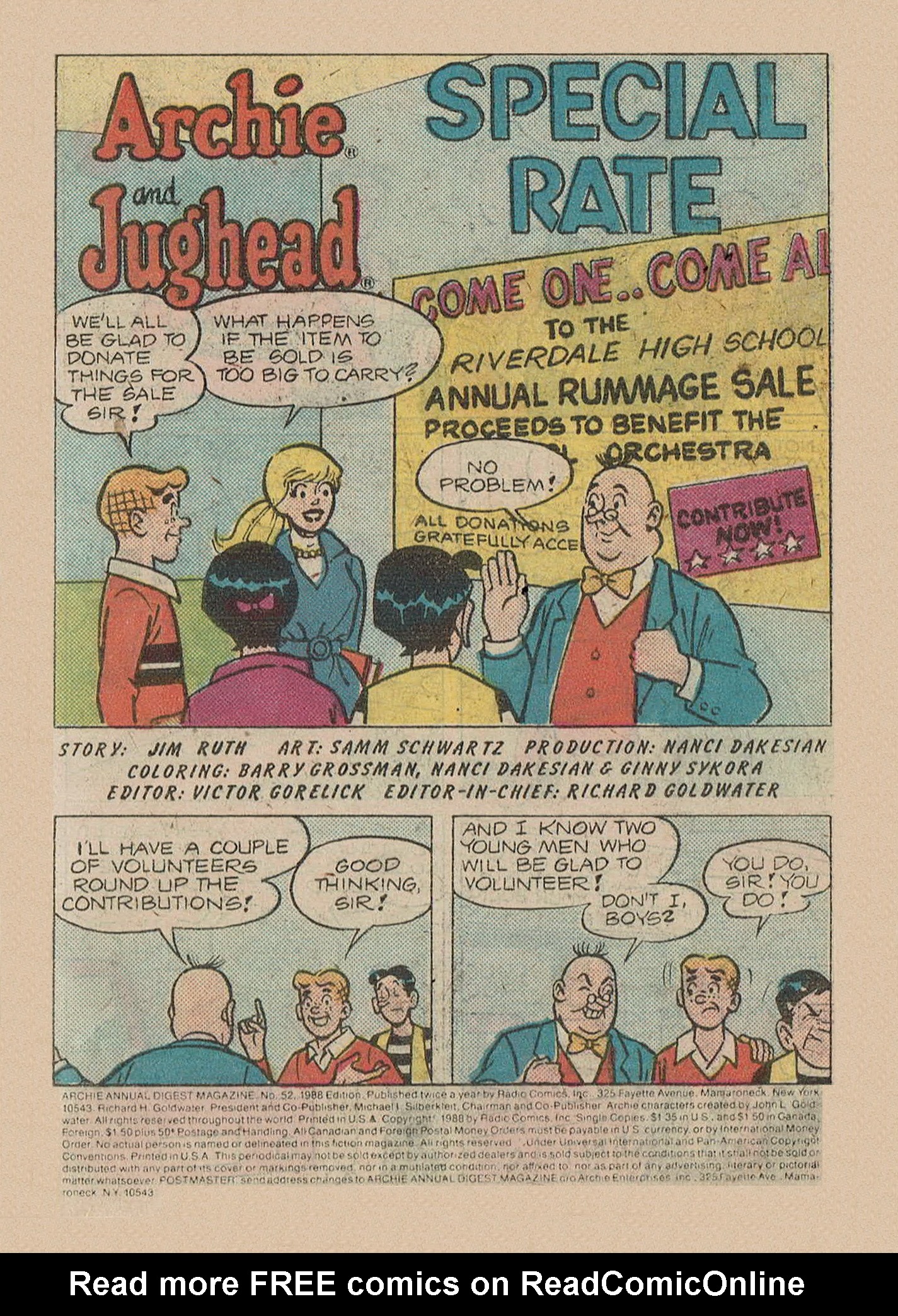 Read online Archie Annual Digest Magazine comic -  Issue #52 - 3