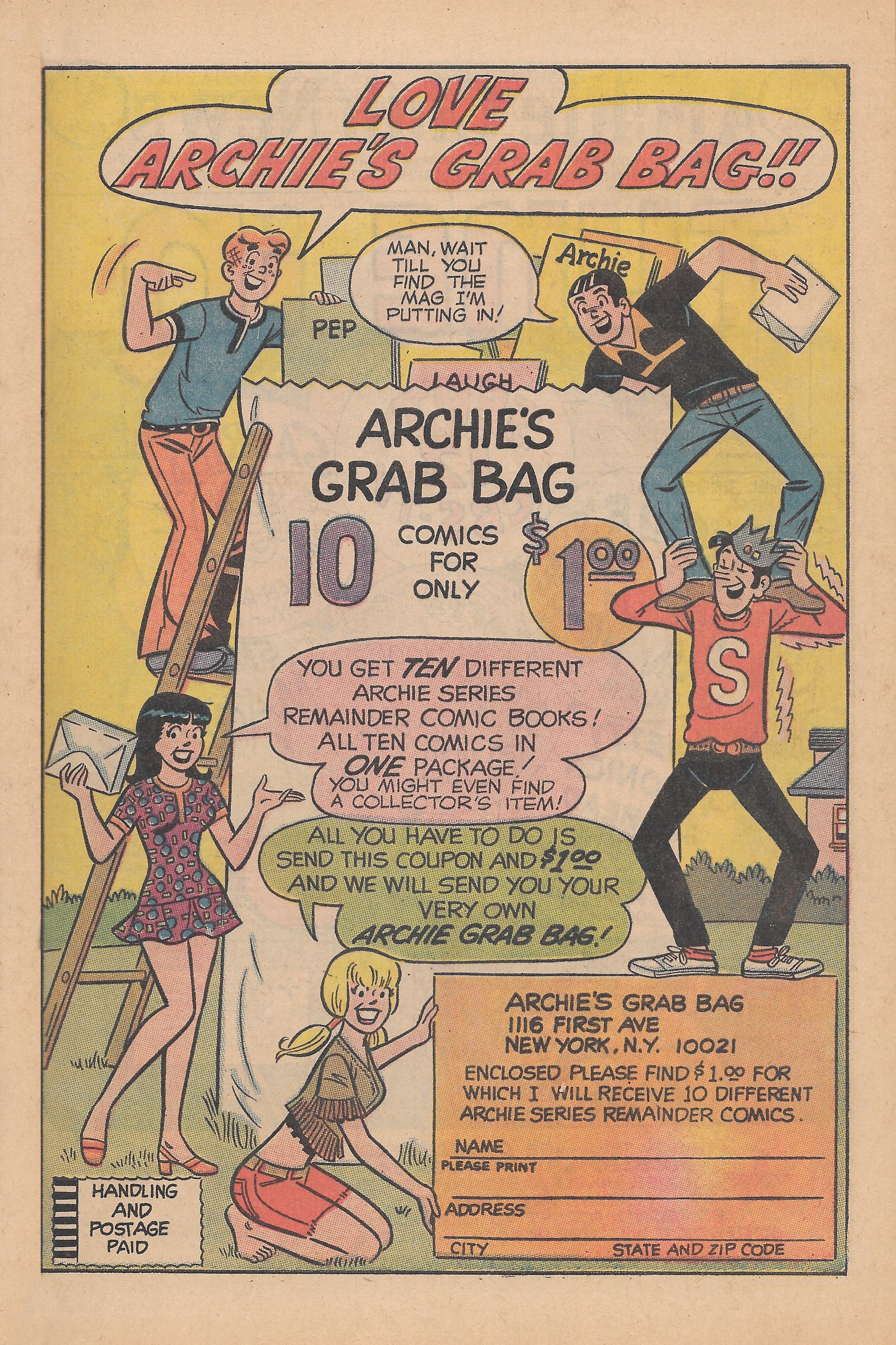 Read online Archie's TV Laugh-Out comic -  Issue #5 - 31