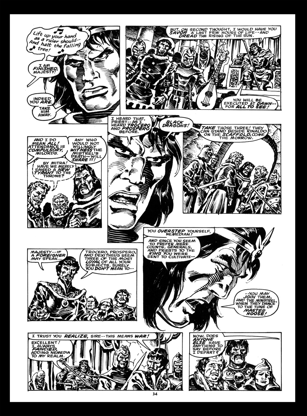 Read online The Savage Sword Of Conan comic -  Issue #214 - 34