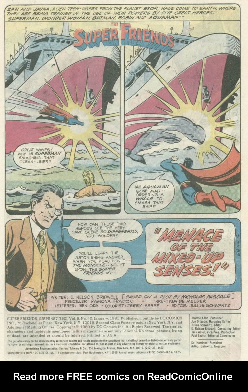 Read online The Super Friends comic -  Issue #40 - 2