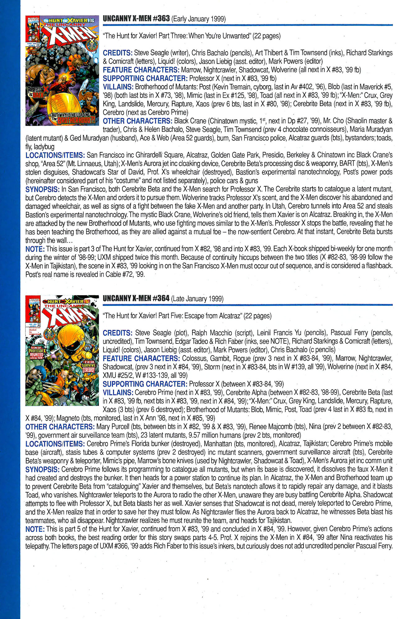 Read online Official Index to the Marvel Universe comic -  Issue #9 - 60