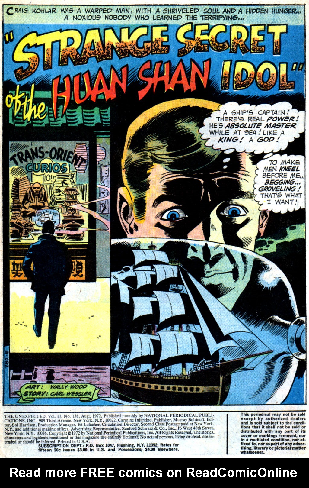 Read online Tales of the Unexpected comic -  Issue #138 - 2