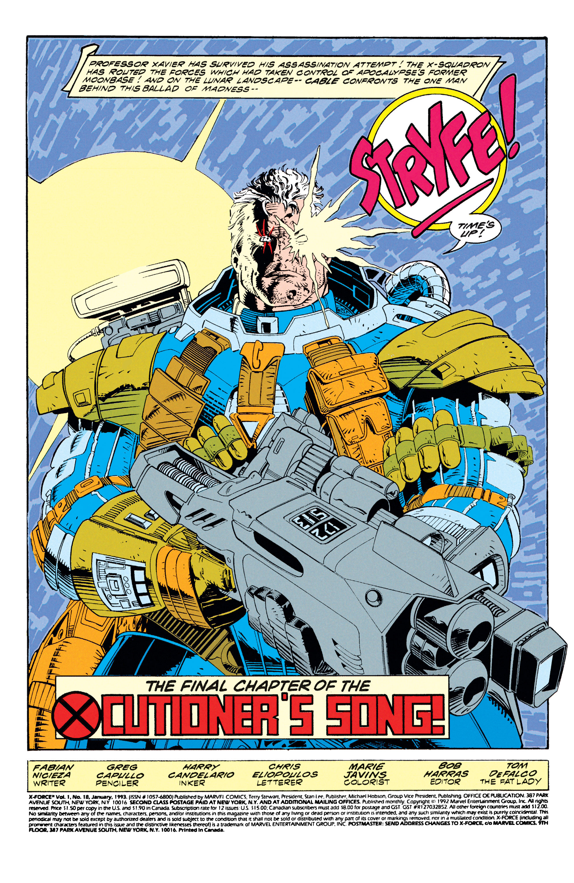 Read Online X Force 1991 Comic Issue 18