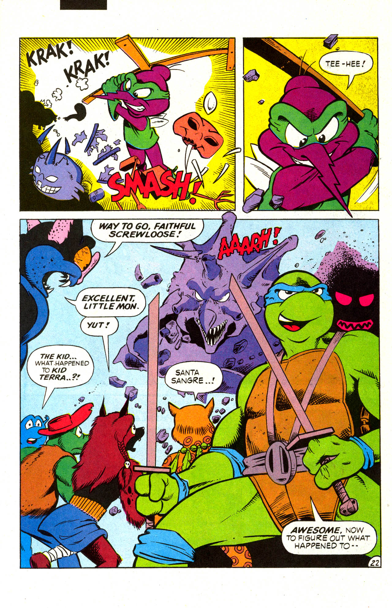 Read online Teenage Mutant Ninja Turtles Adventures (1989) comic -  Issue #39 - 22