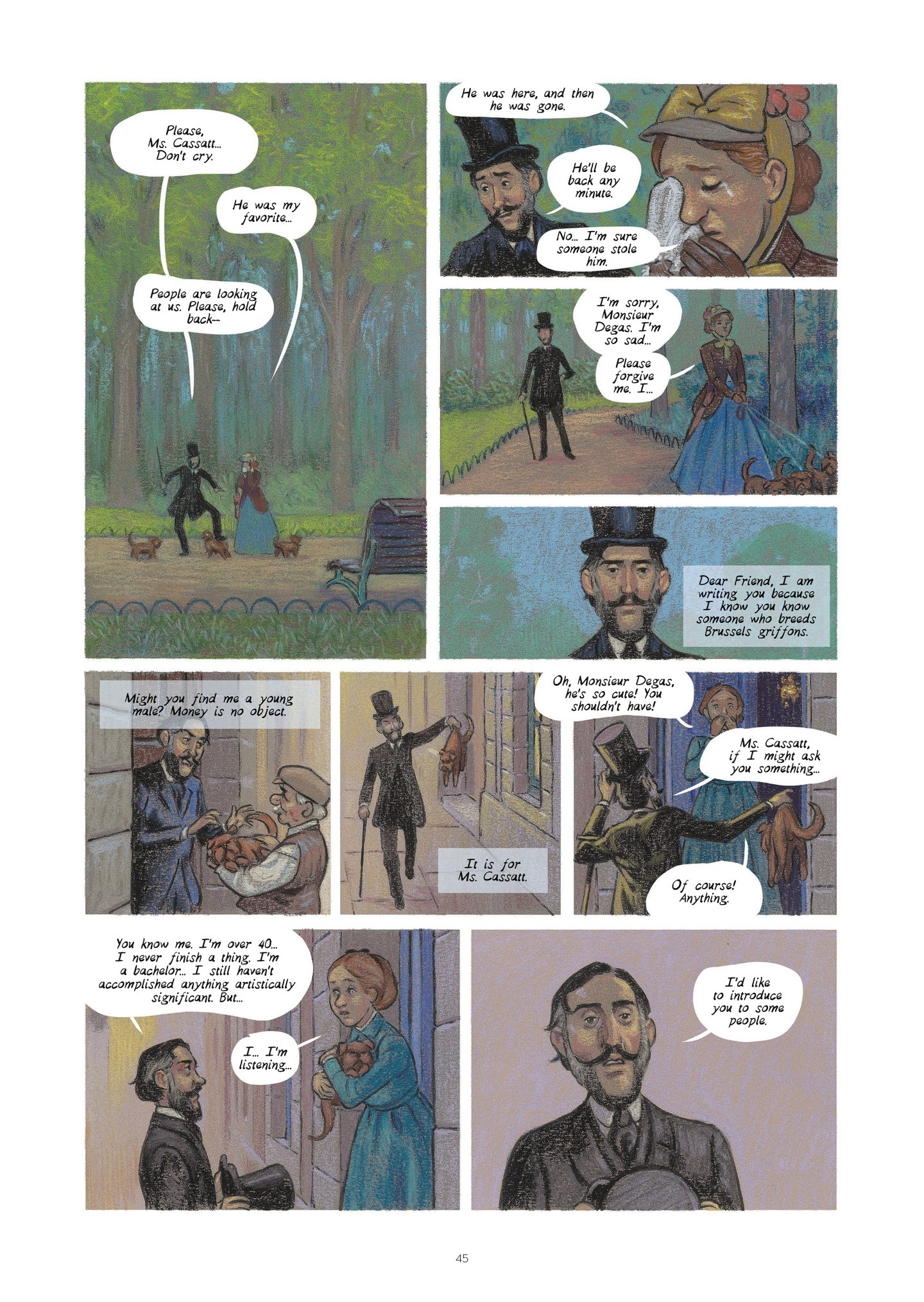 Read online Degas and Cassatt: The Dance of Solitude comic -  Issue # TPB - 44