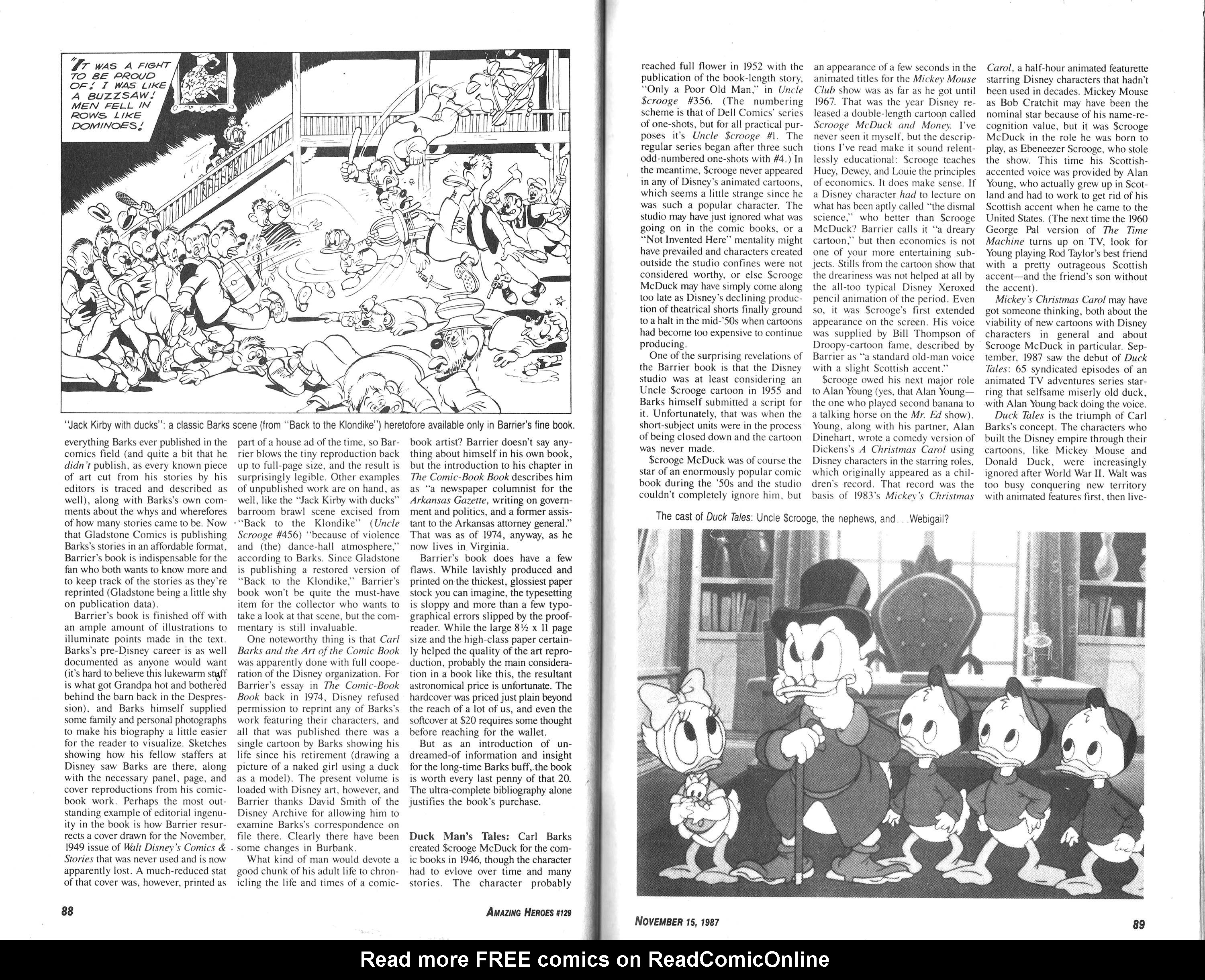 Read online Amazing Heroes comic -  Issue #129 - 45