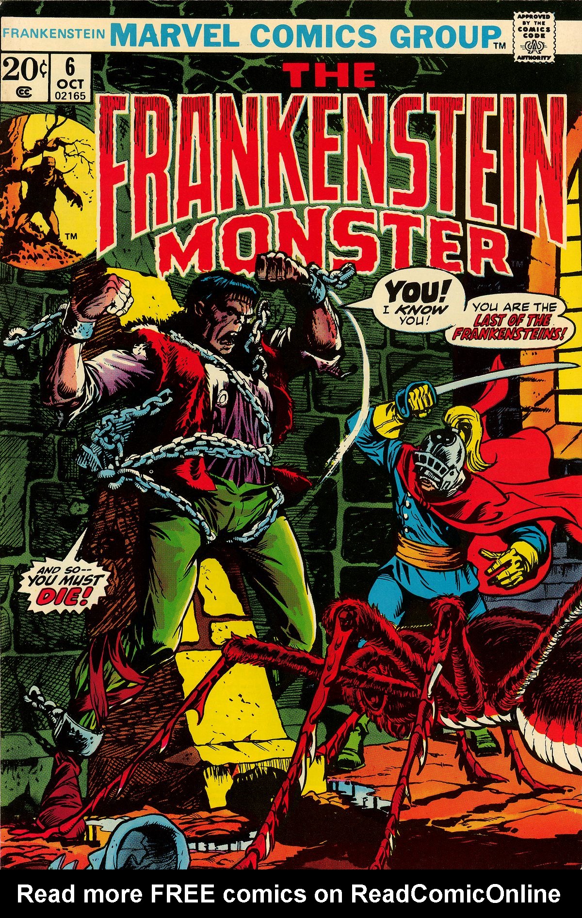Read online Frankenstein (1973) comic -  Issue #6 - 1