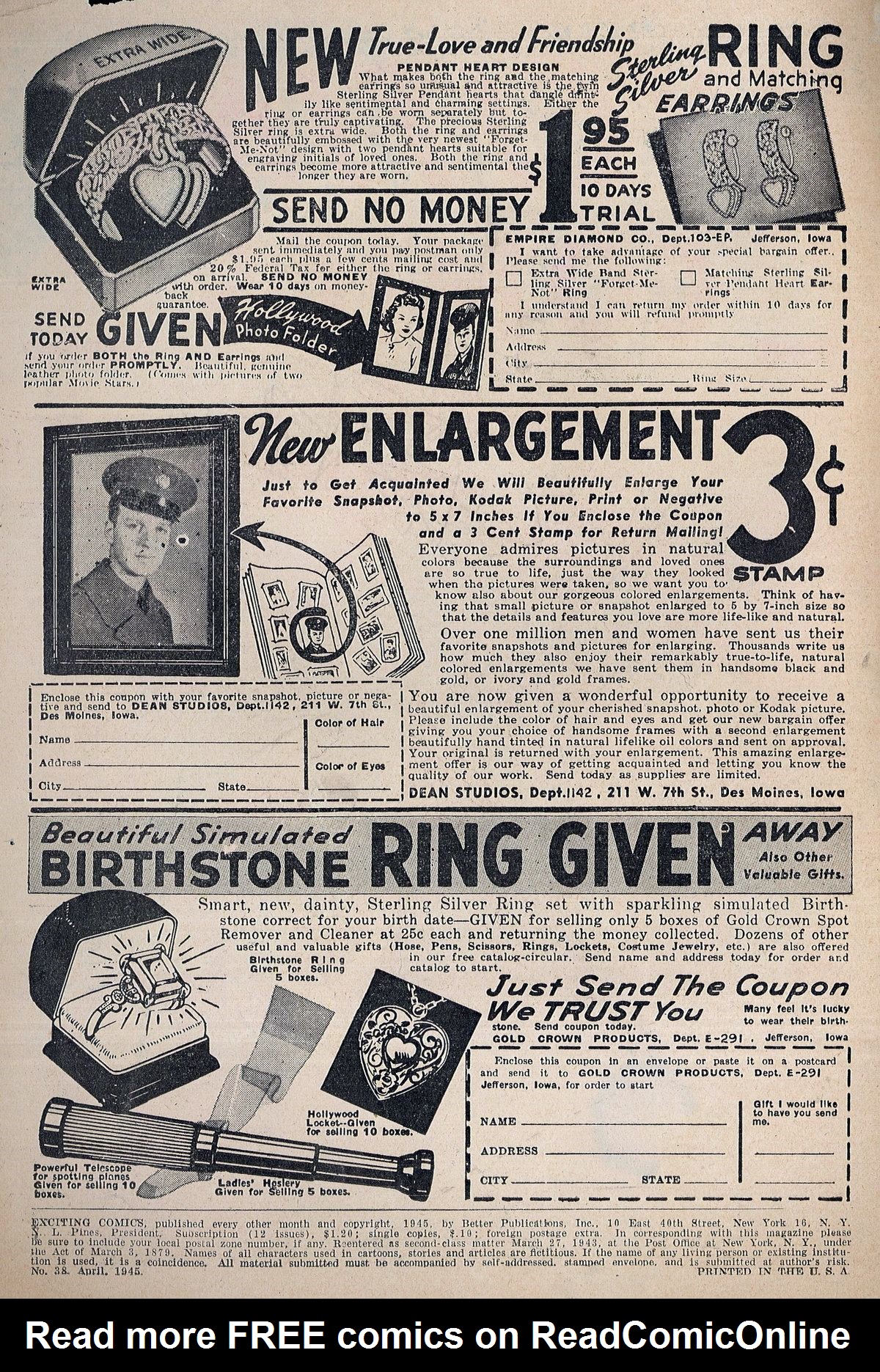 Read online Exciting Comics comic -  Issue #38 - 2