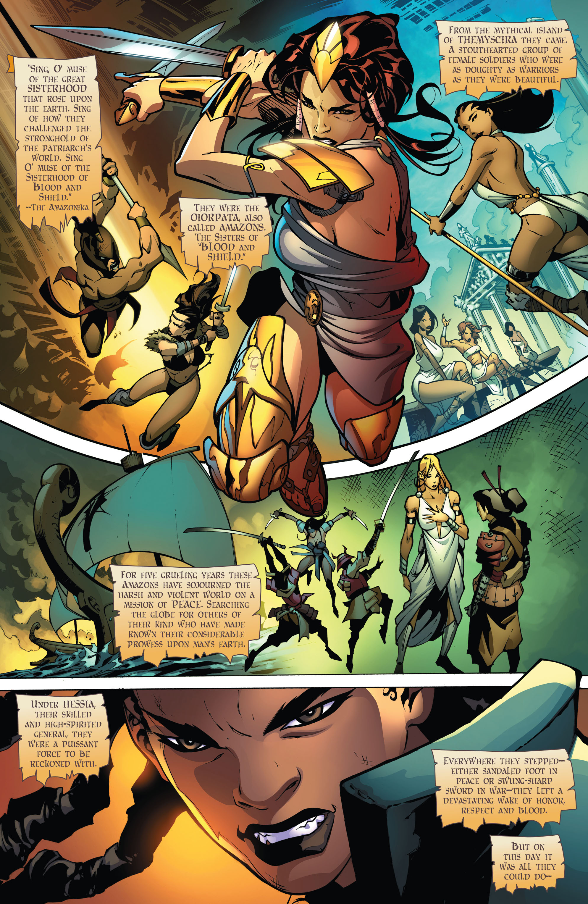 Read online The Odyssey of the Amazons comic -  Issue #1 - 4