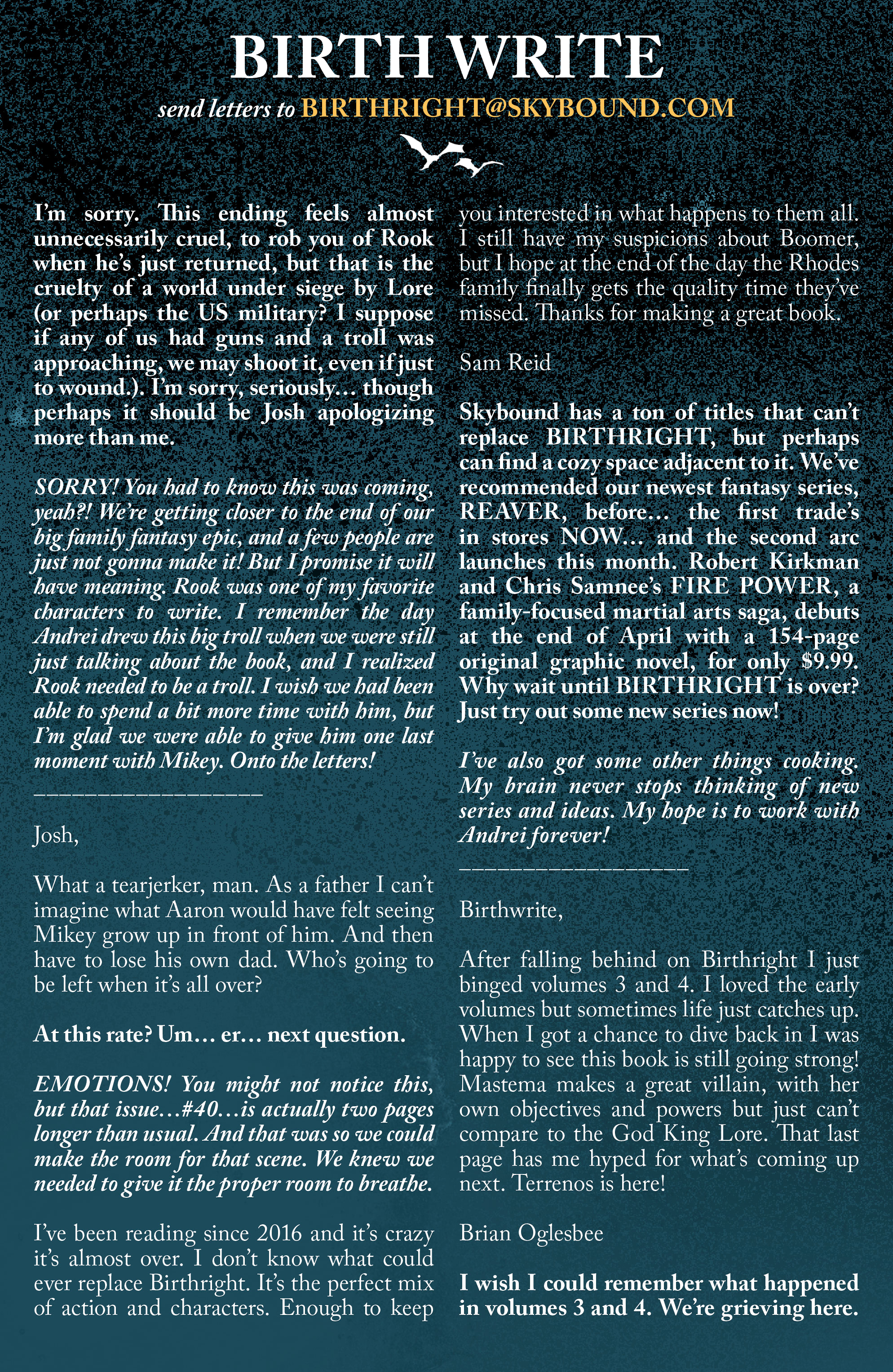 Read online Birthright (2014) comic -  Issue #42 - 23