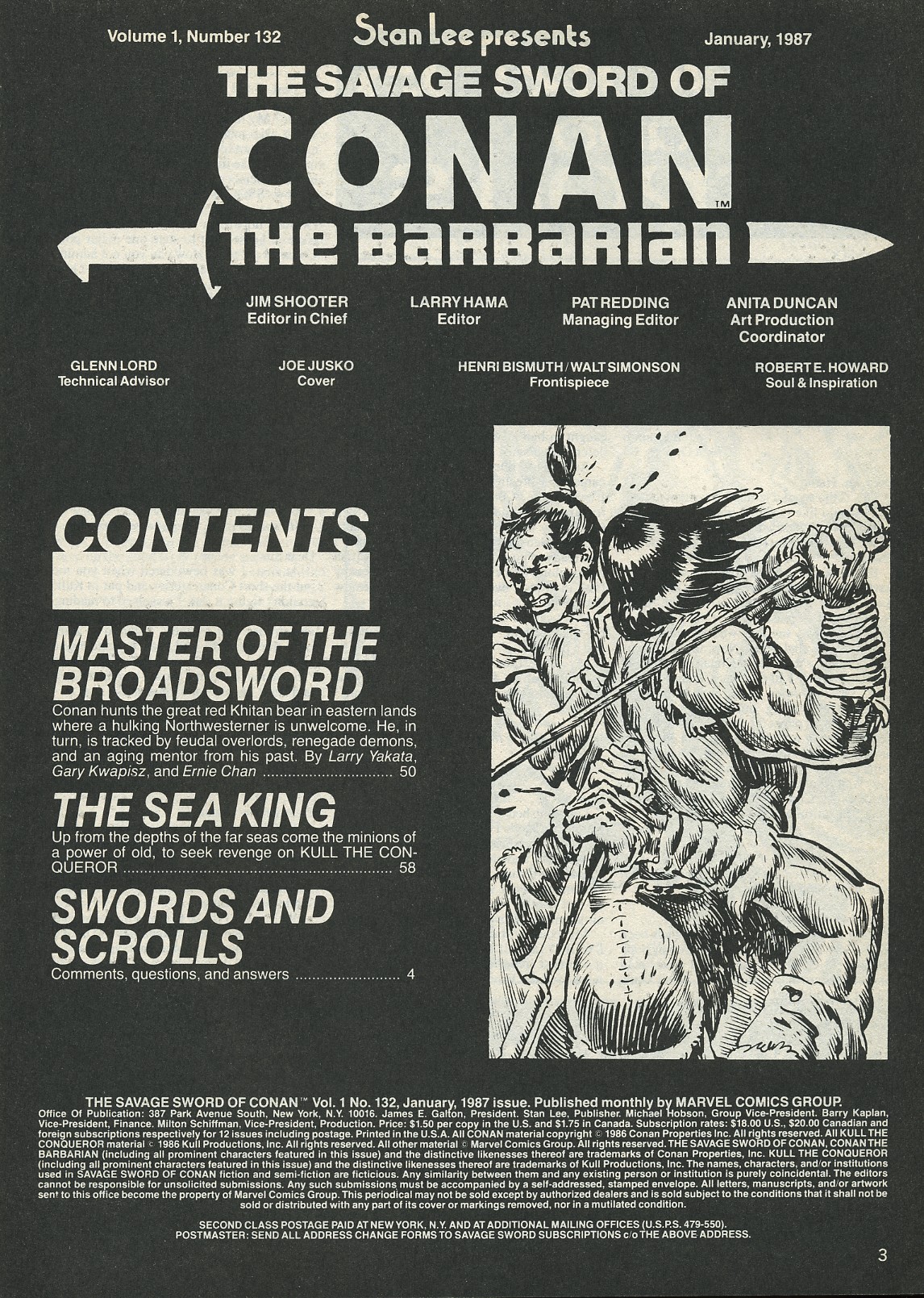 Read online The Savage Sword Of Conan comic -  Issue #132 - 3