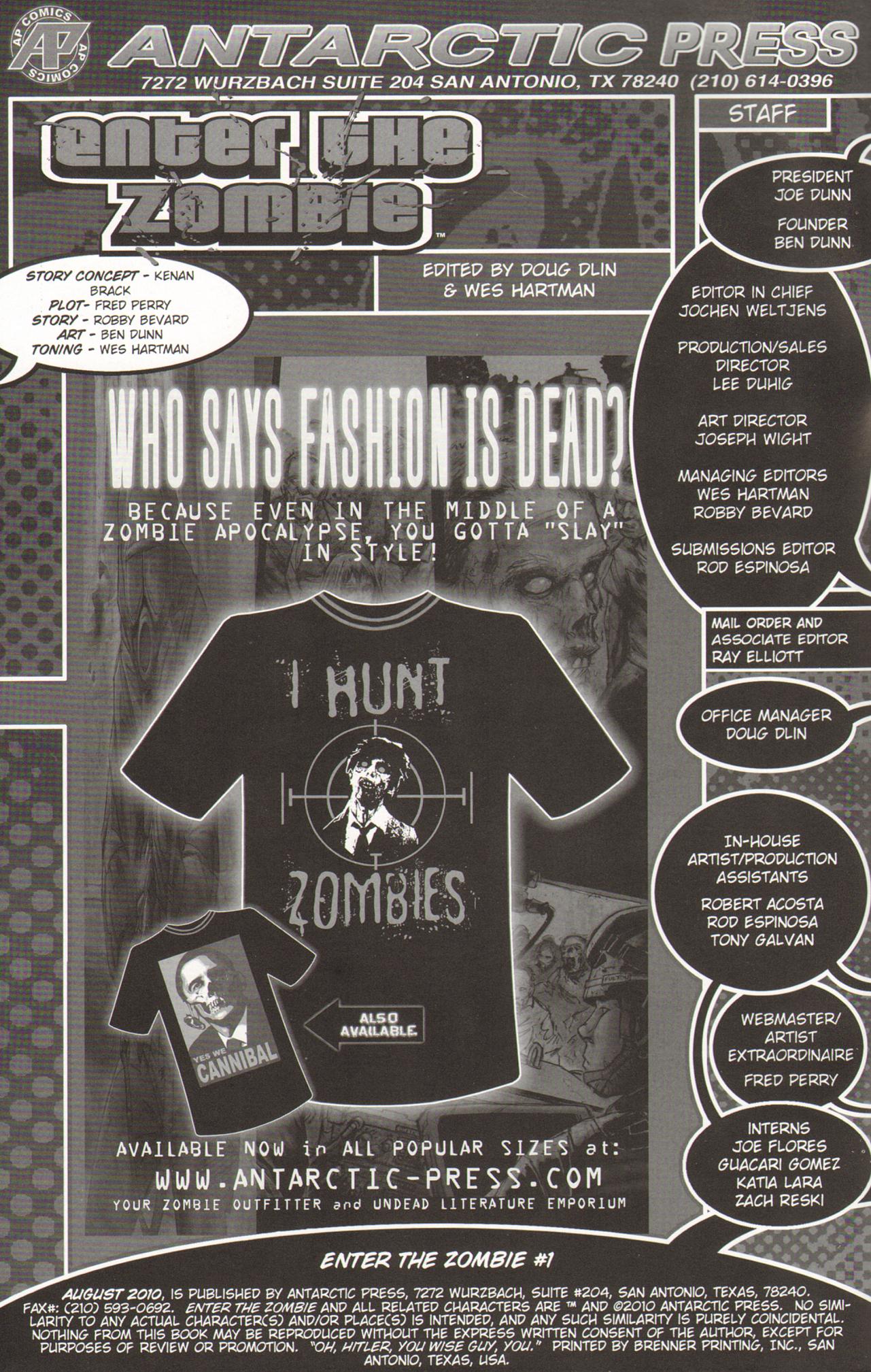 Read online Enter the Zombie comic -  Issue # Full - 2