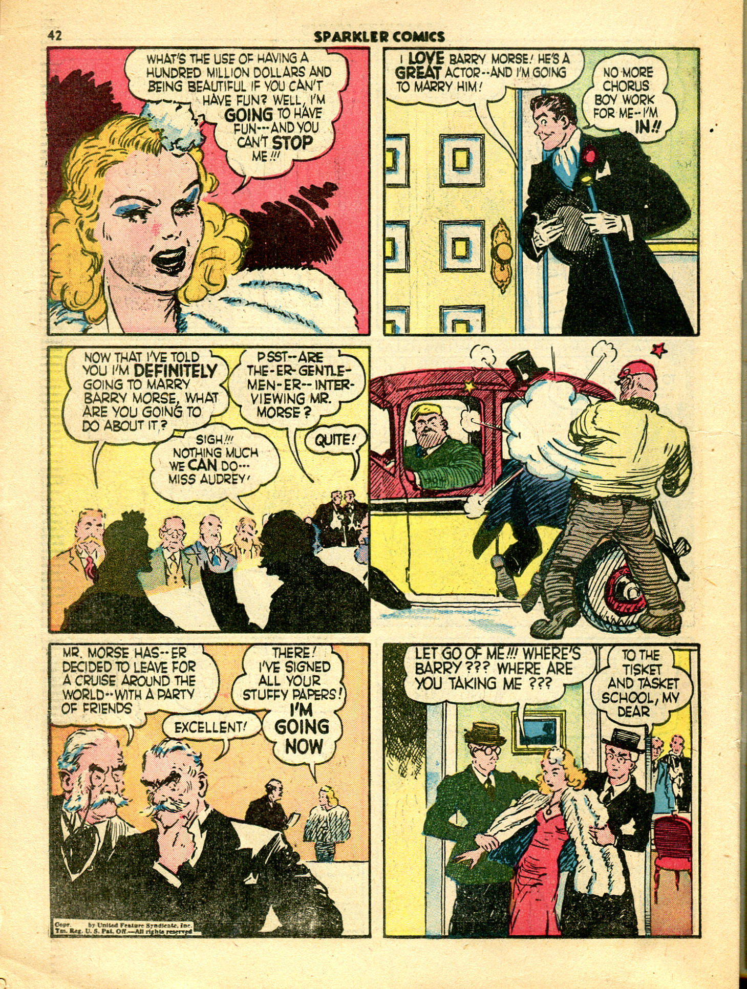 Read online Sparkler Comics comic -  Issue #7 - 36