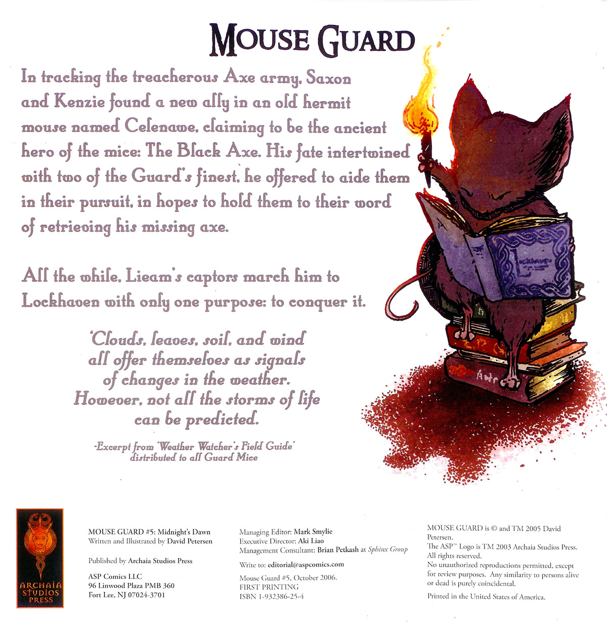 Read online Mouse Guard comic -  Issue #5 - 2