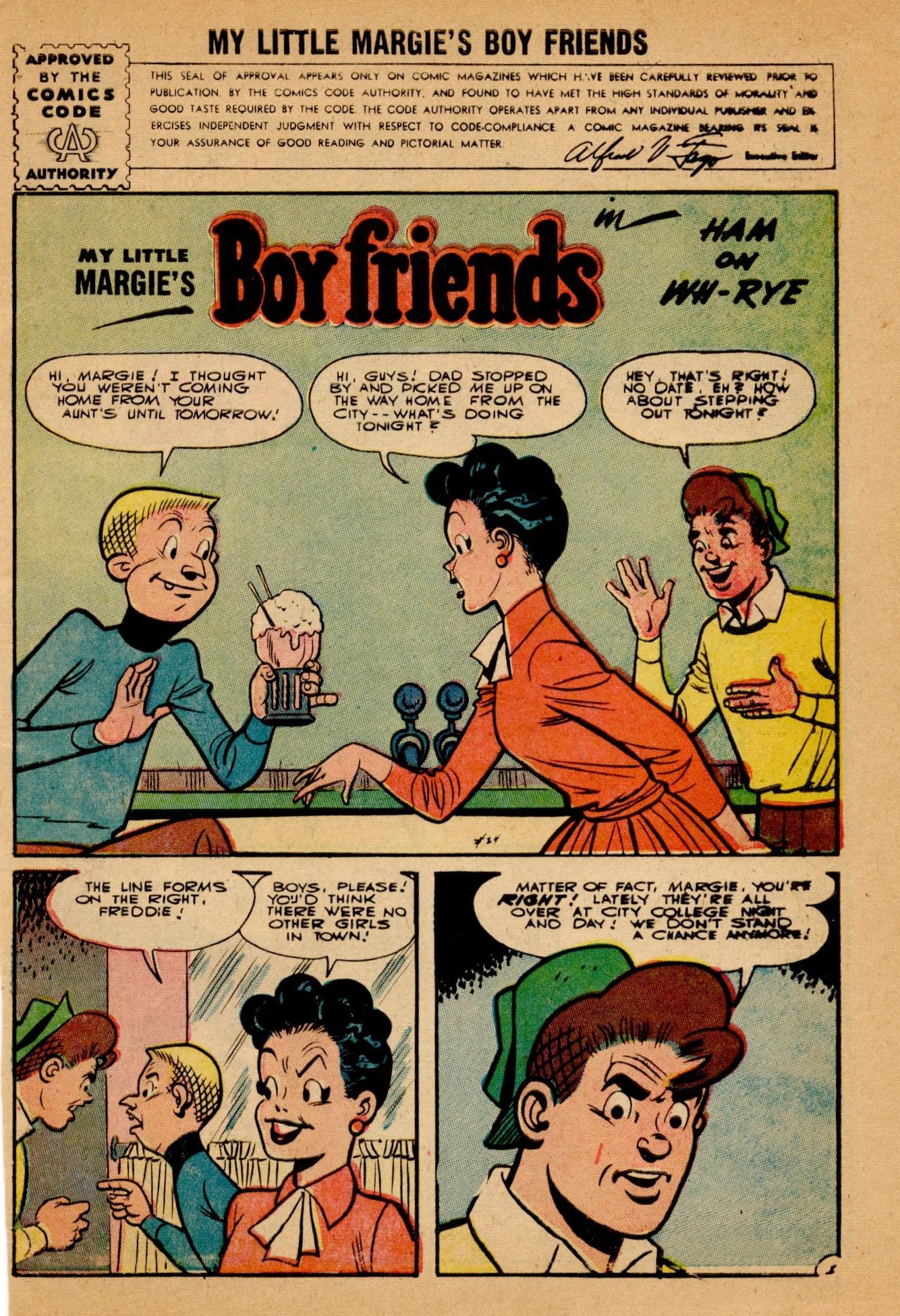 Read online My Little Margie's Boy Friends comic -  Issue #5 - 3