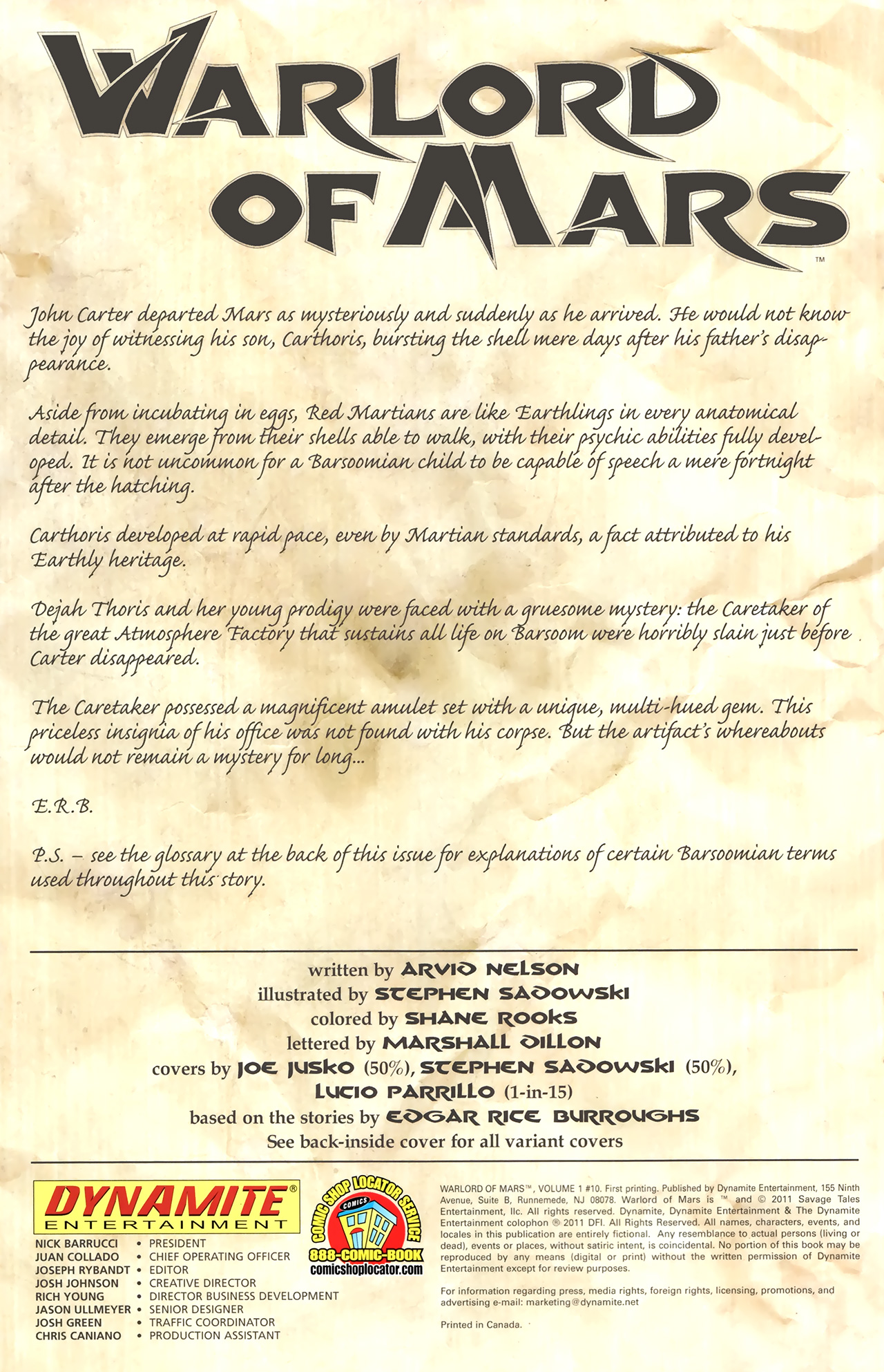 Read online Warlord of Mars comic -  Issue #10 - 3