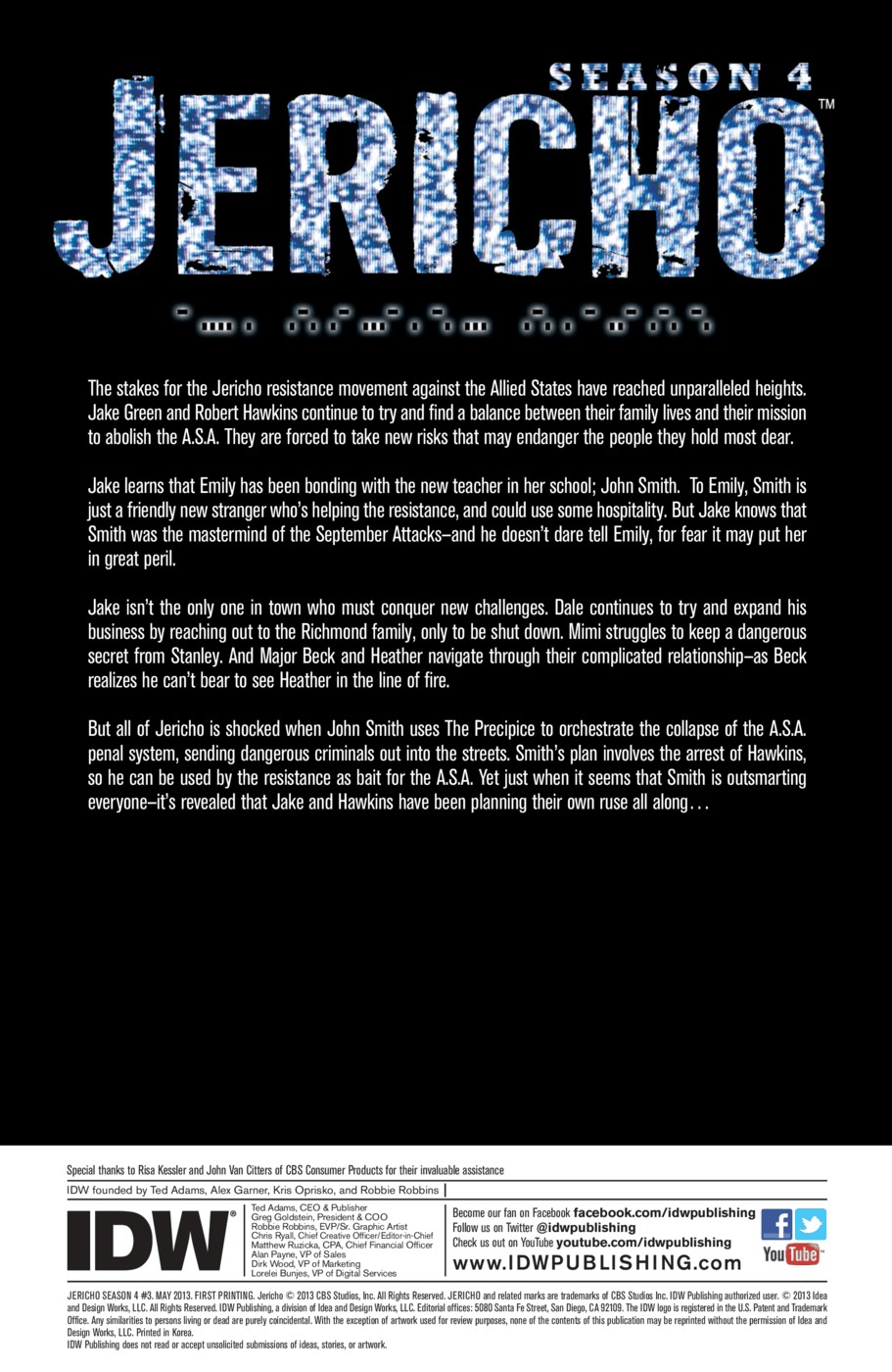 Read online Jericho Season 4 comic -  Issue #3 - 3