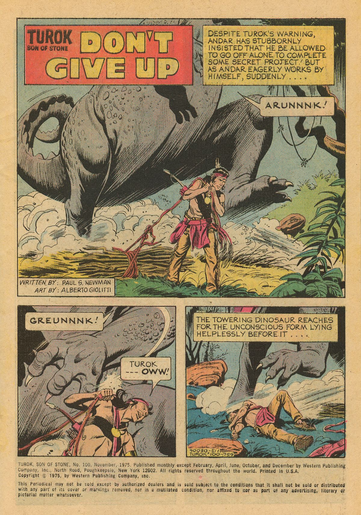 Read online Turok, Son of Stone comic -  Issue #100 - 3