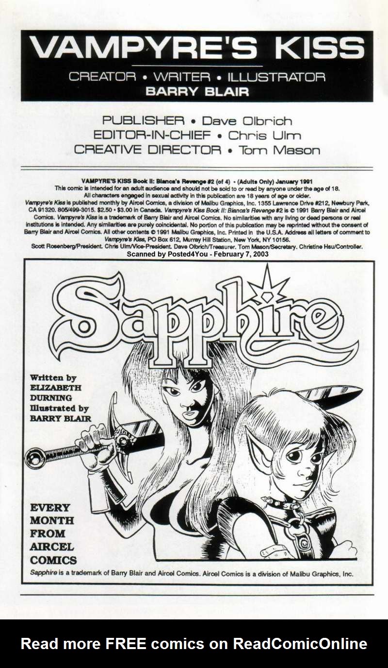 Read online Vampyre's Kiss: Bianca's Revenge comic -  Issue #2 - 2