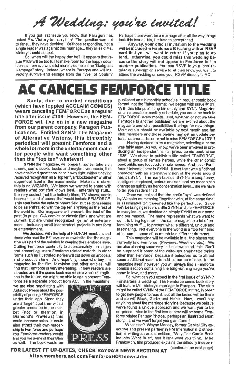 Read online Femforce comic -  Issue #108 - 27