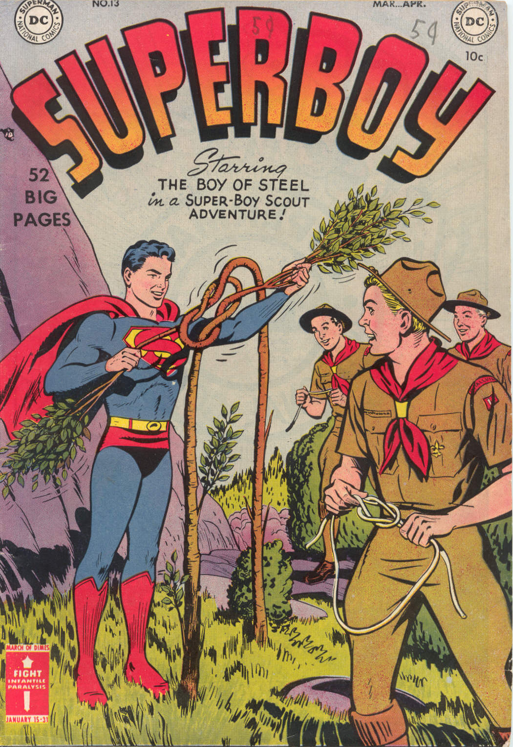 Read online Superboy (1949) comic -  Issue #13 - 1