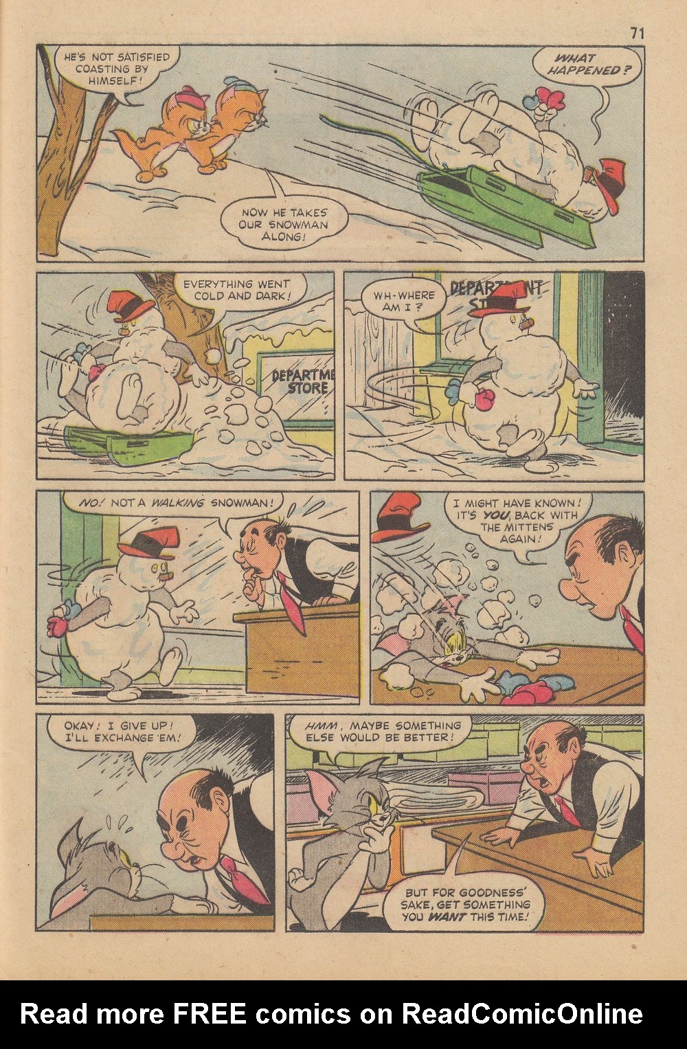 Read online M.G.M.'s Tom and Jerry's Winter Fun comic -  Issue #4 - 74