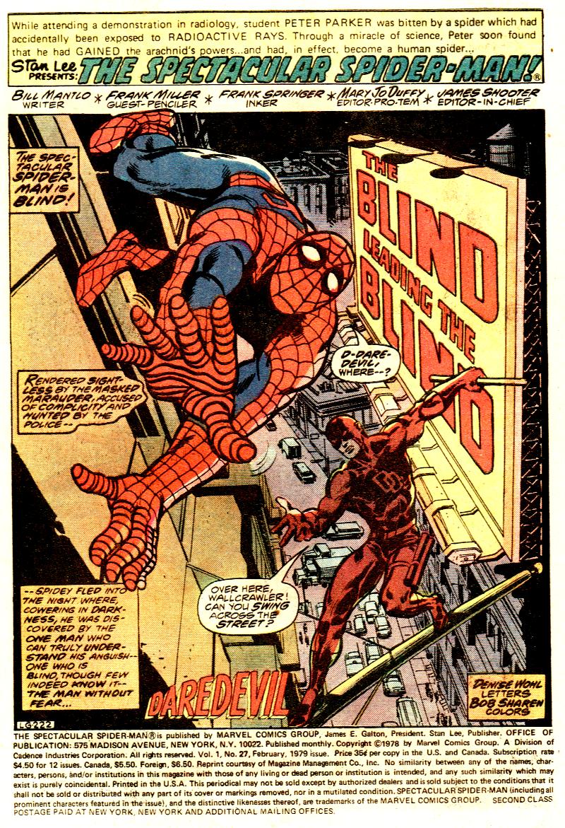 Read online The Spectacular Spider-Man (1976) comic -  Issue #27 - 2