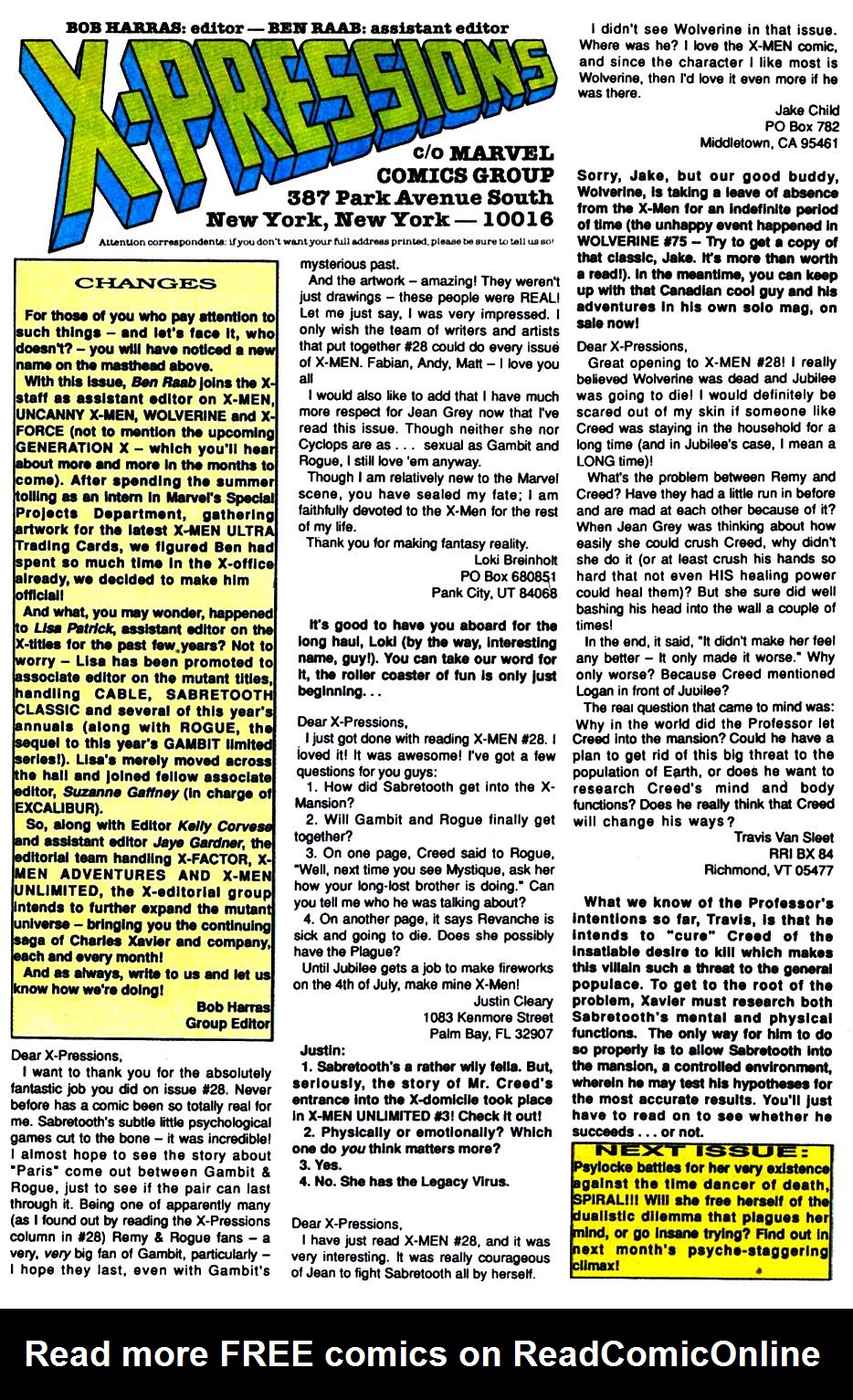 Read online X-Men (1991) comic -  Issue #31 - 24