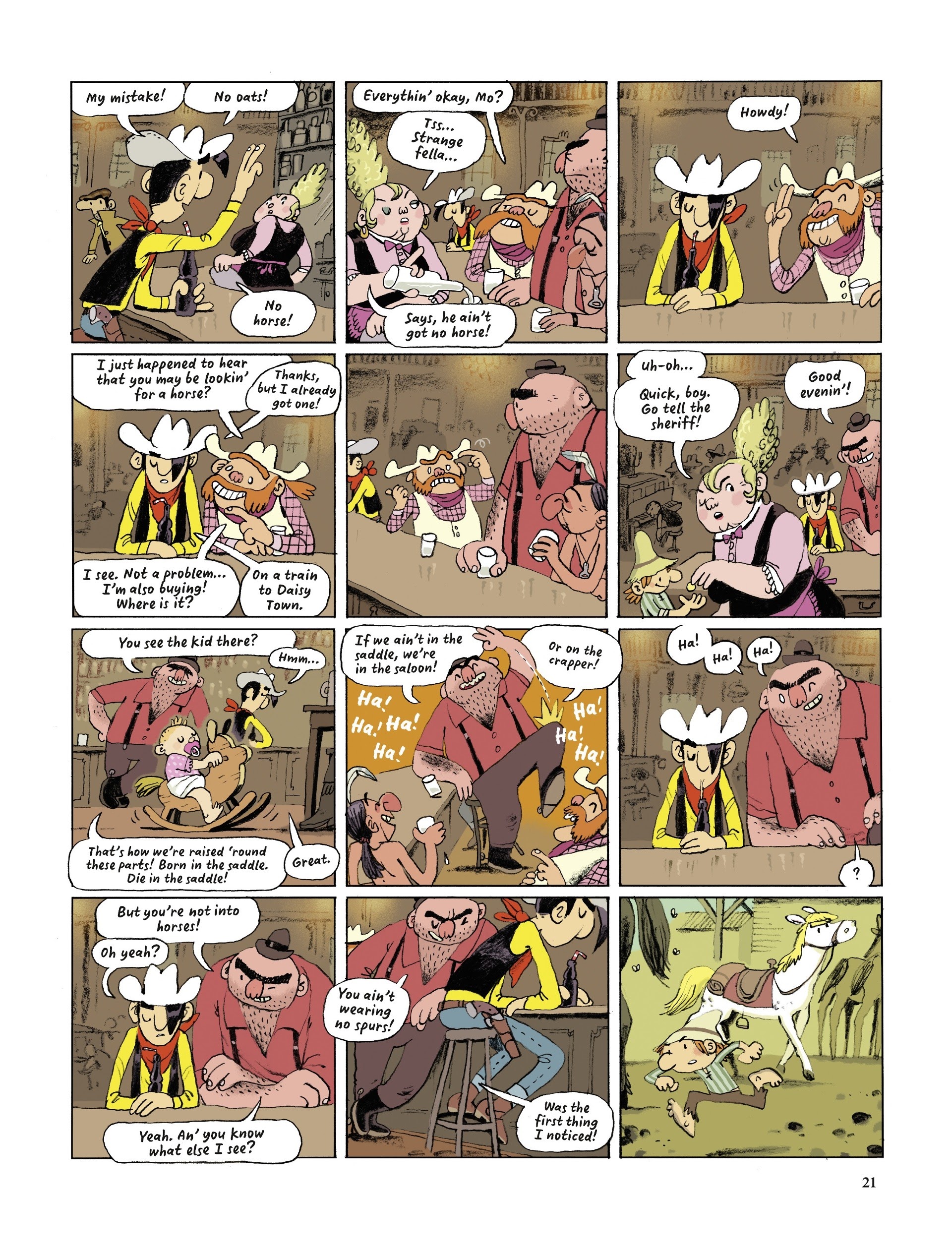 Read online Lucky Luke Saddles Up comic -  Issue # TPB - 21