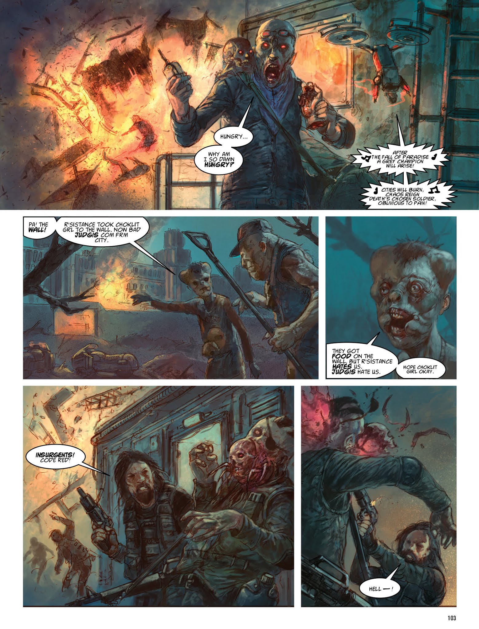 Read online The Dark Judges: The Fall of Deadworld comic -  Issue # TPB - 104
