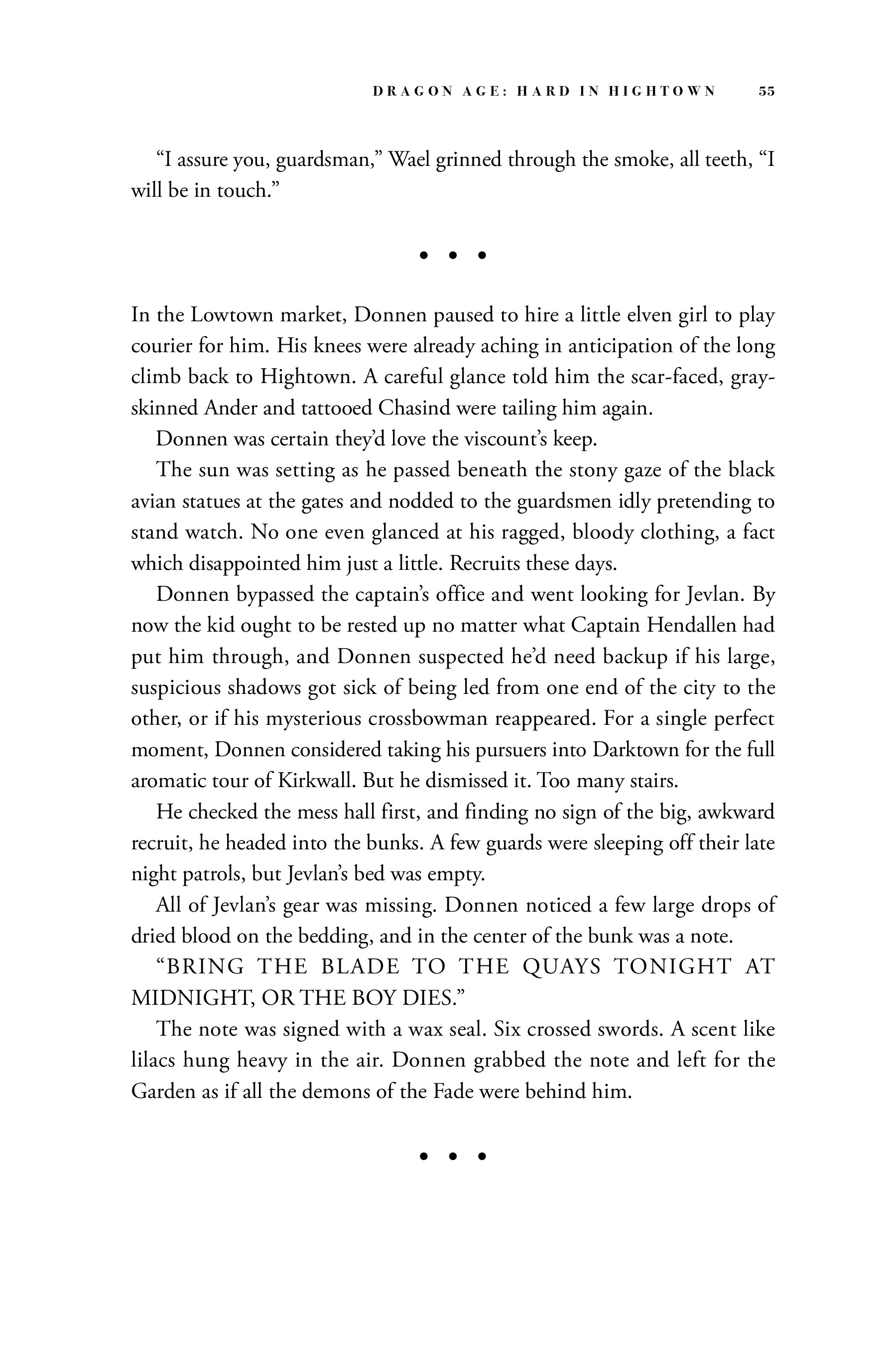 Read online Dragon Age: Hard in Hightown comic -  Issue # TPB - 56