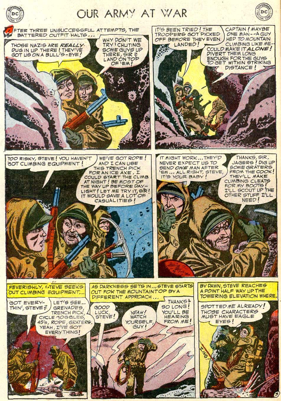 Read online Our Army at War (1952) comic -  Issue #7 - 30