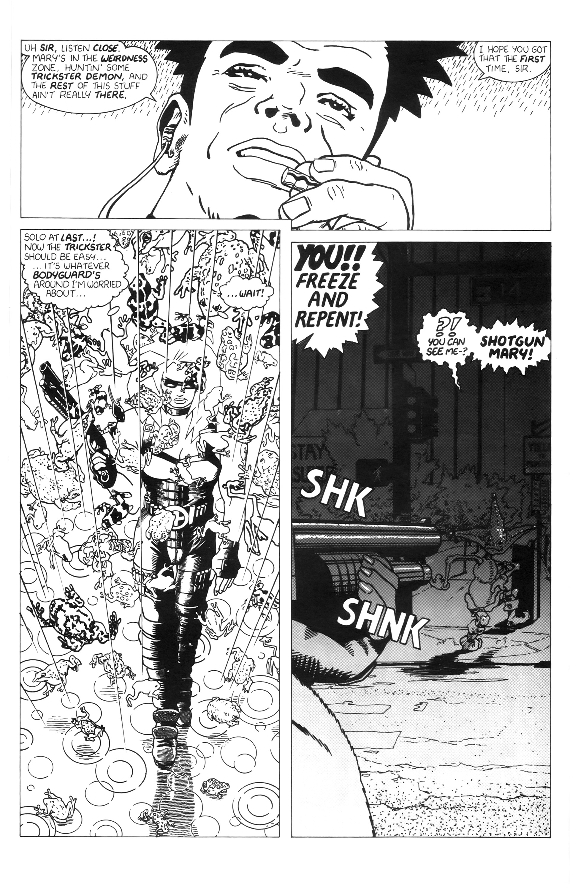 Read online Warrior Nun: Black & White comic -  Issue #19 - 8