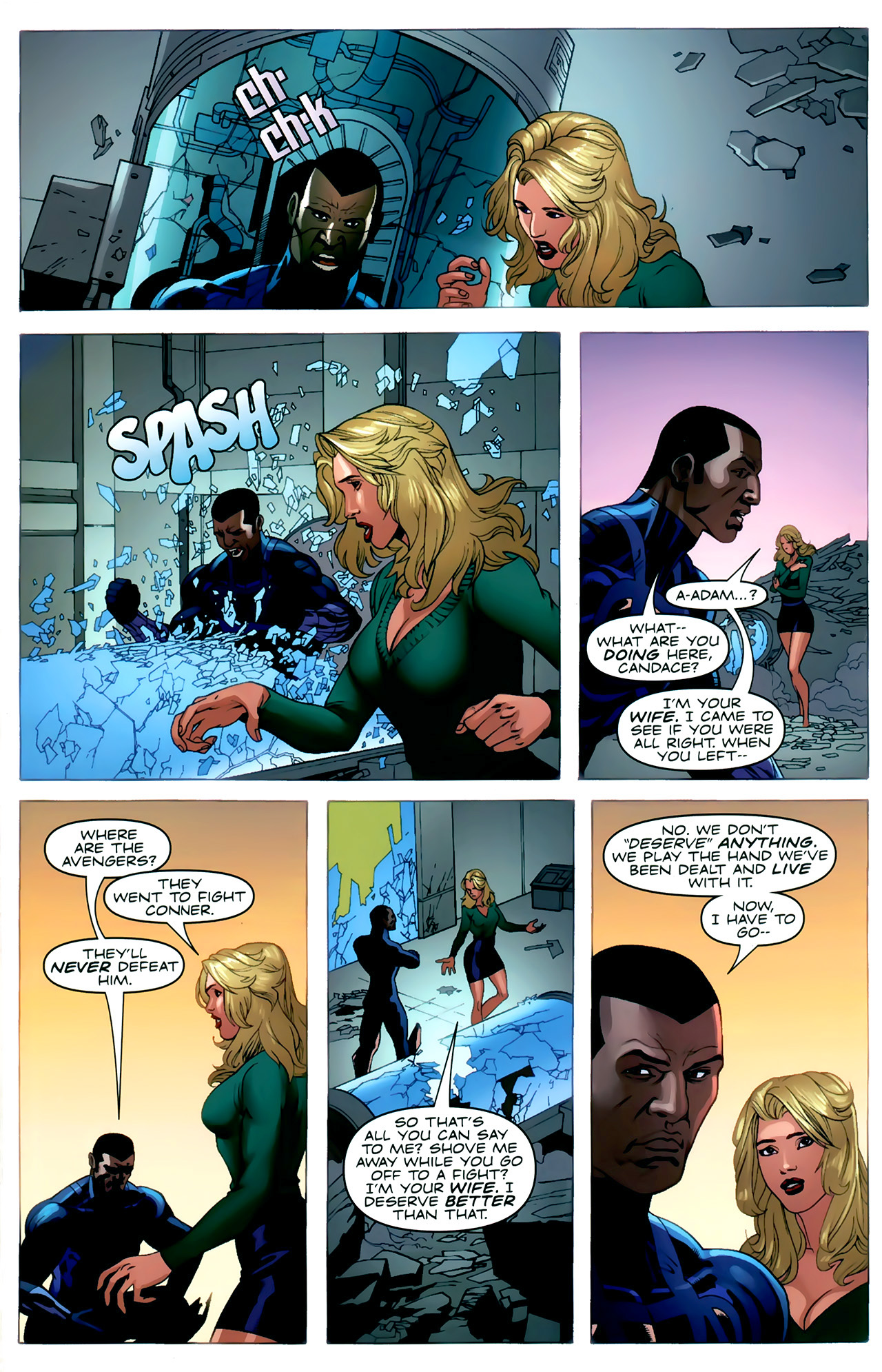 Read online Adam: Legend of the Blue Marvel comic -  Issue #5 - 17