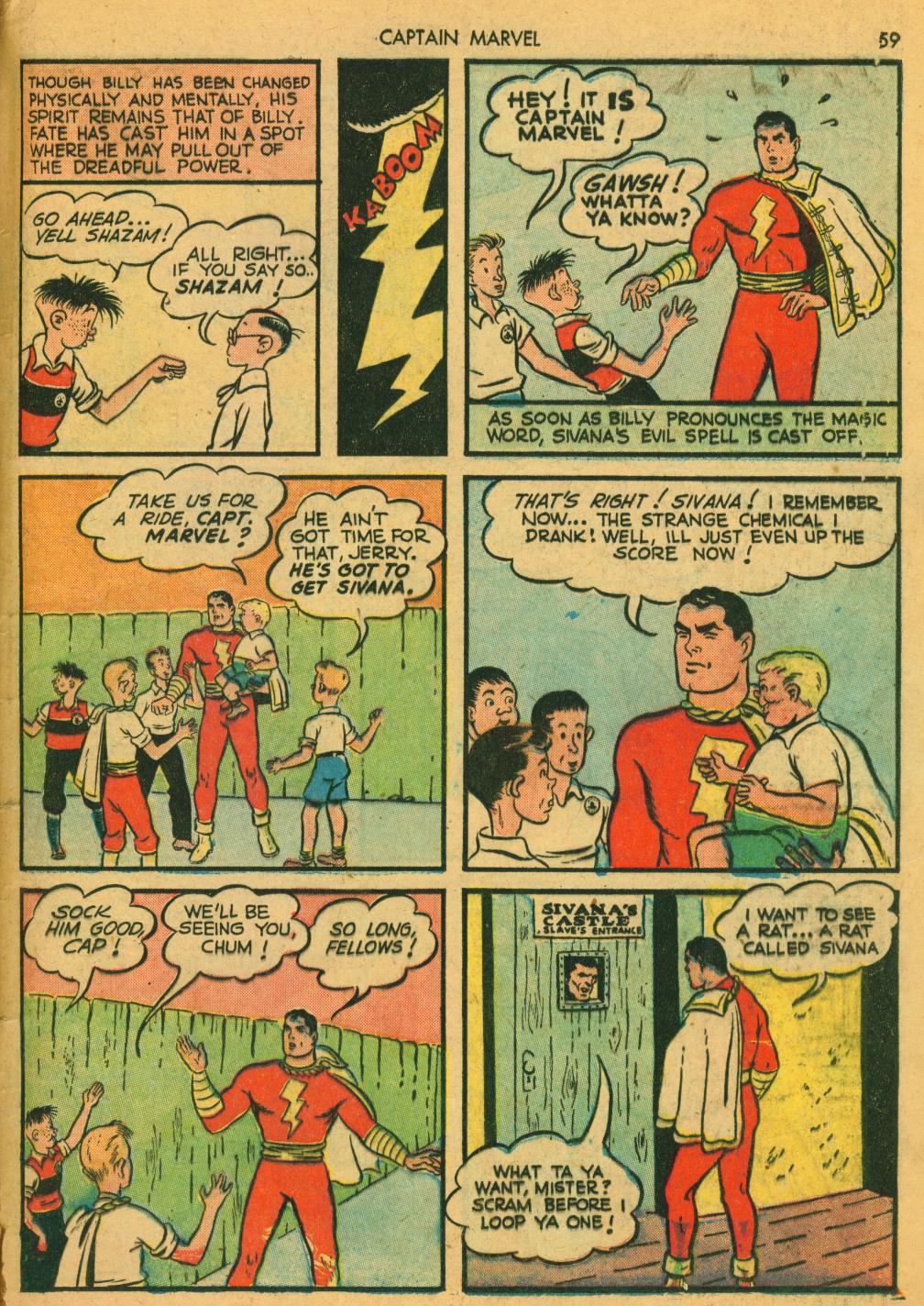 Read online Captain Marvel Adventures comic -  Issue #5 - 61